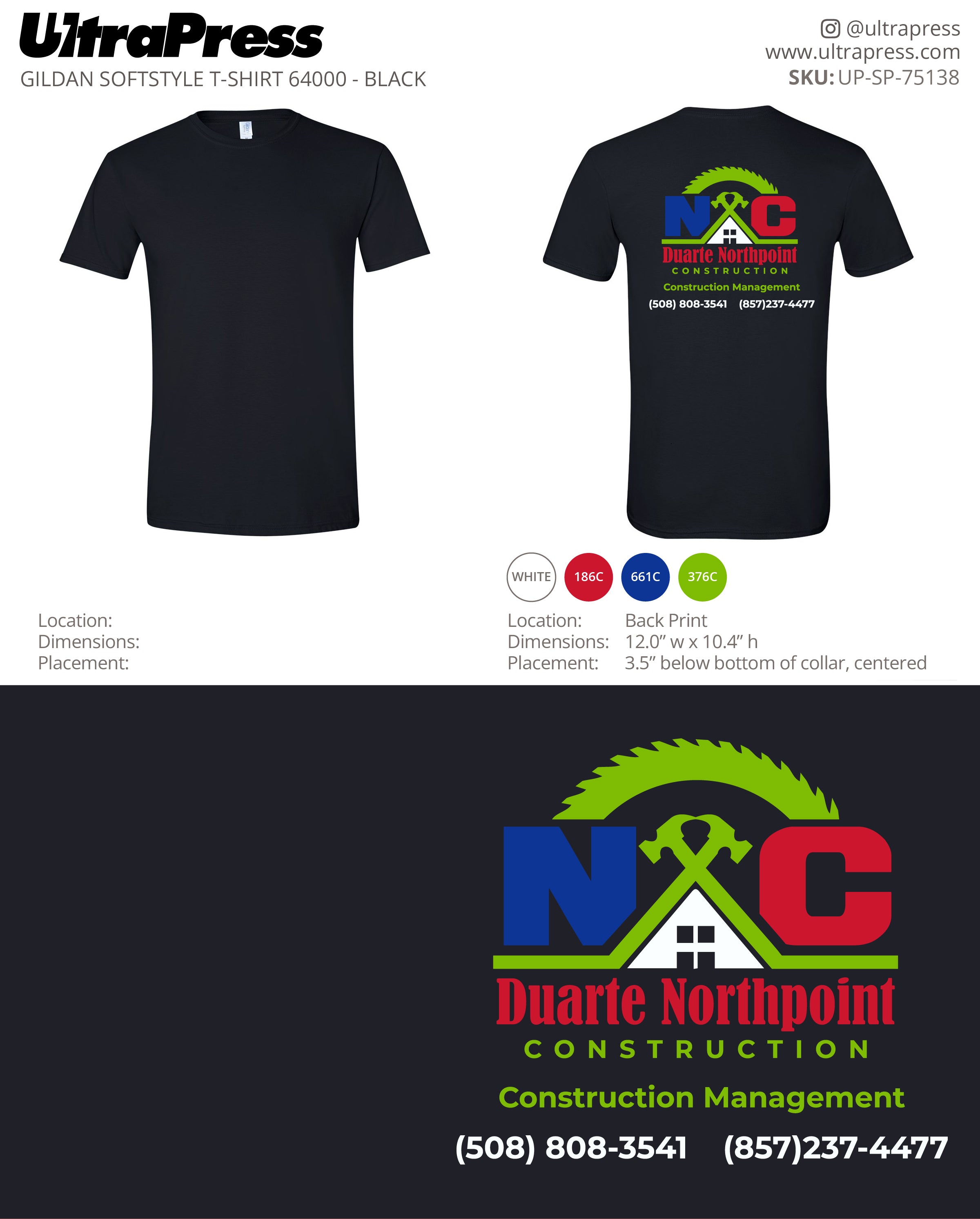 UP-SP-75138 Duarte Northpoint - Amit Mathur 100 Pieces Package (Bulk)