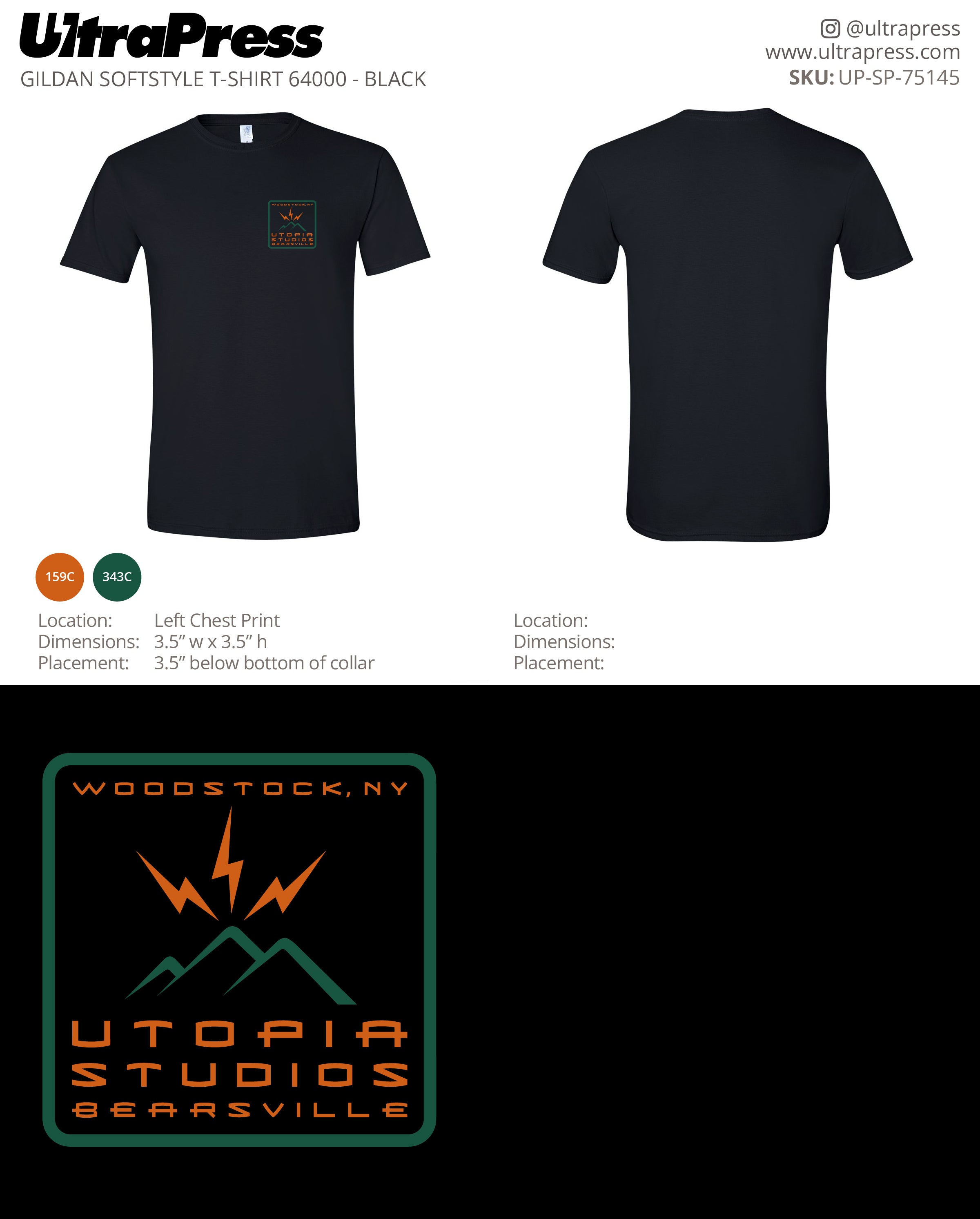 UP-SP-75145 Utopia Studios Bearsville - Peter Caigan 100 Min Qty (Bulk)