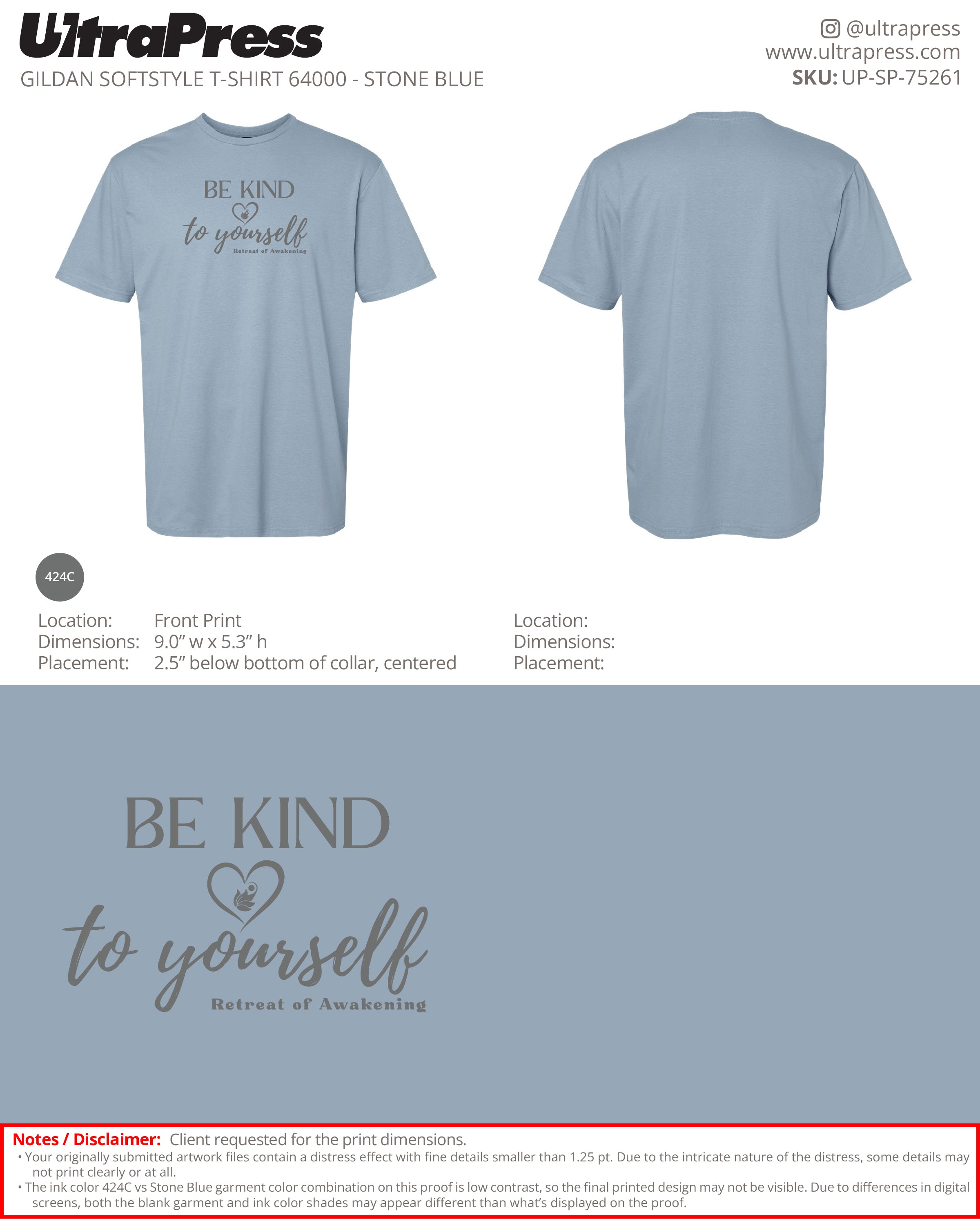 UP-SP-75261 Be Kind to Yourself - Nicole Pham 100 Min Qty (Bulk)