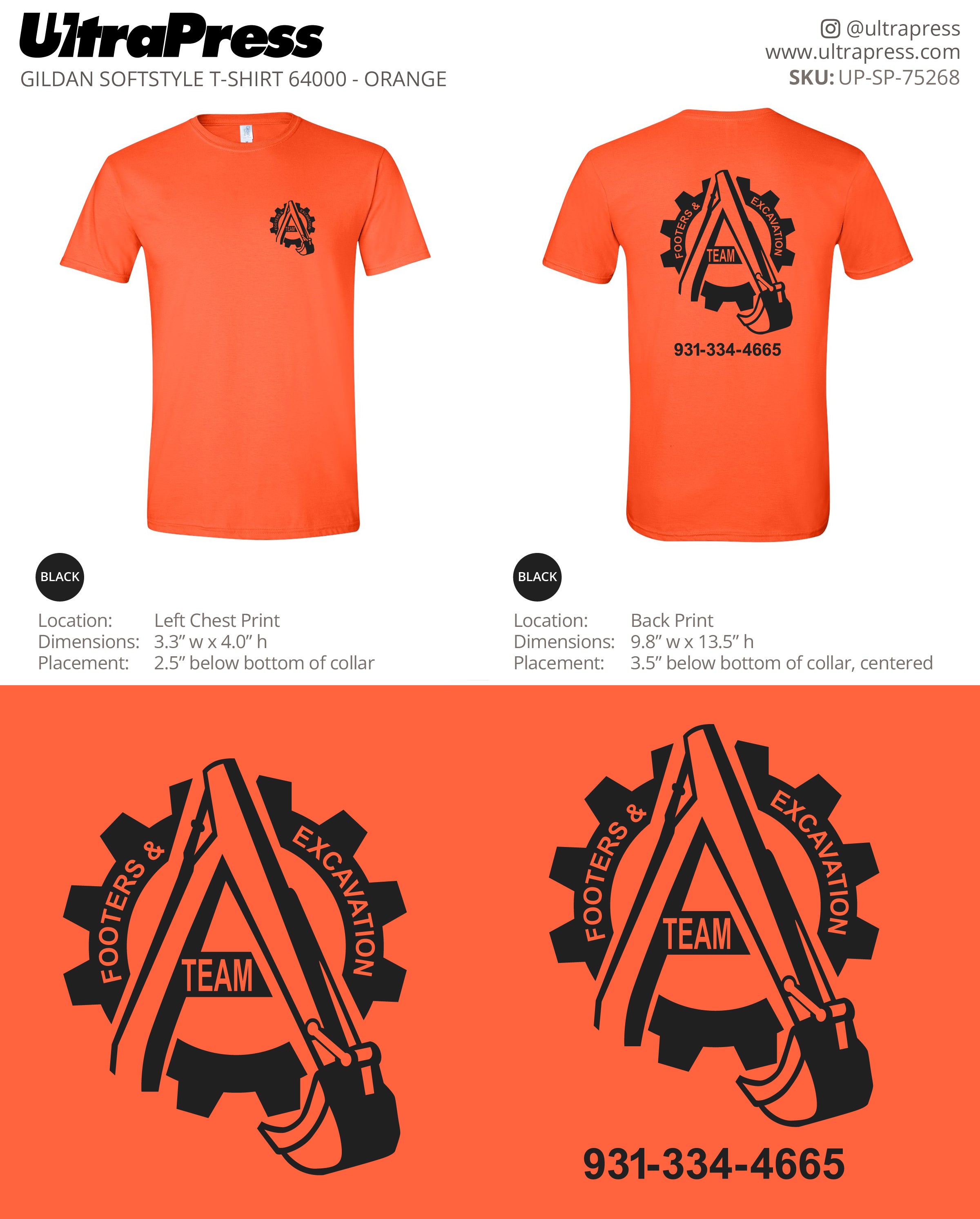 UP-SP-75268 Footers & Excavation Team - Michael Chapdelaine 50 Pieces Package (Bulk)