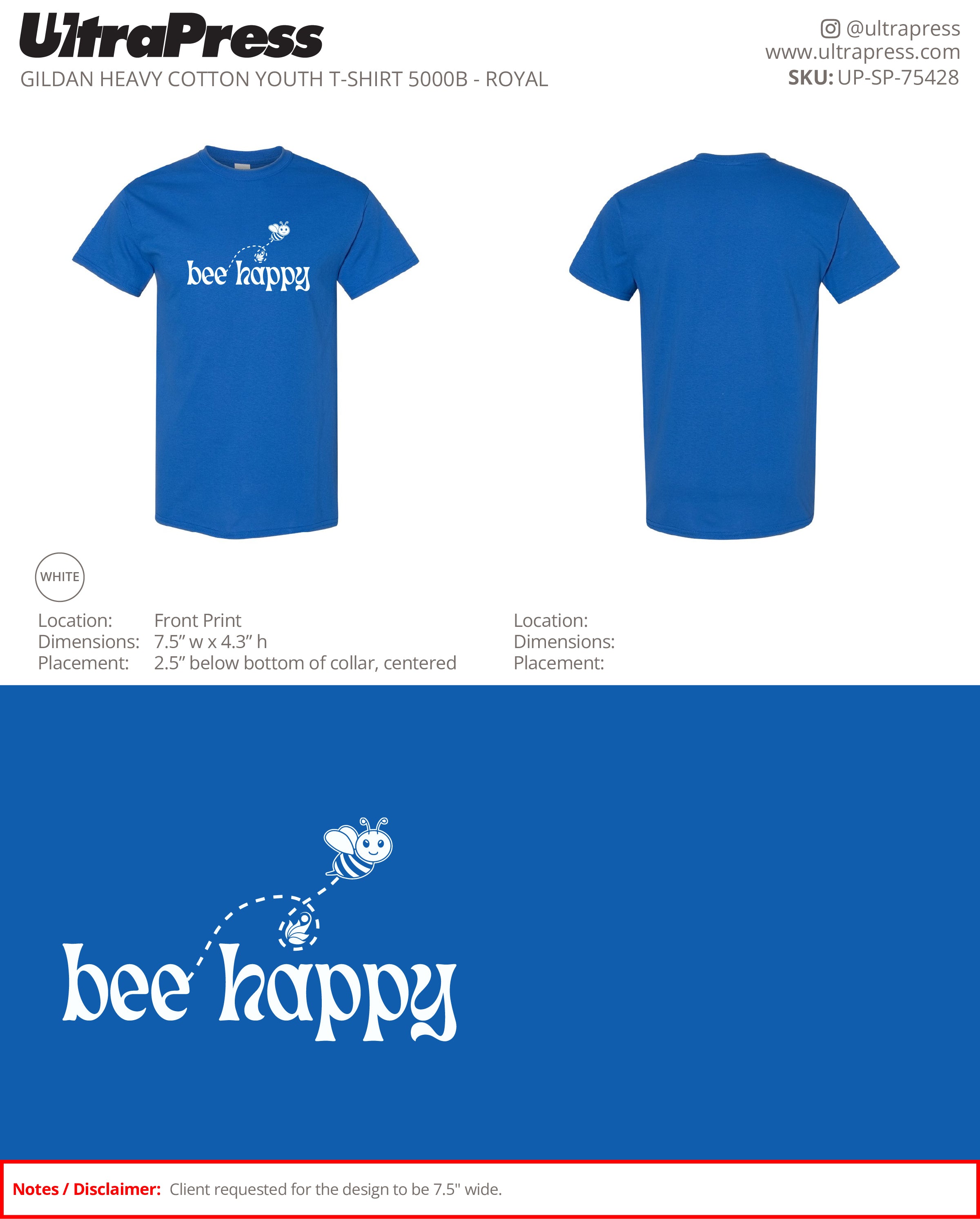 UP-SP-75428 Bee Happy - Nicole Pham 100 Min Qty (Bulk)