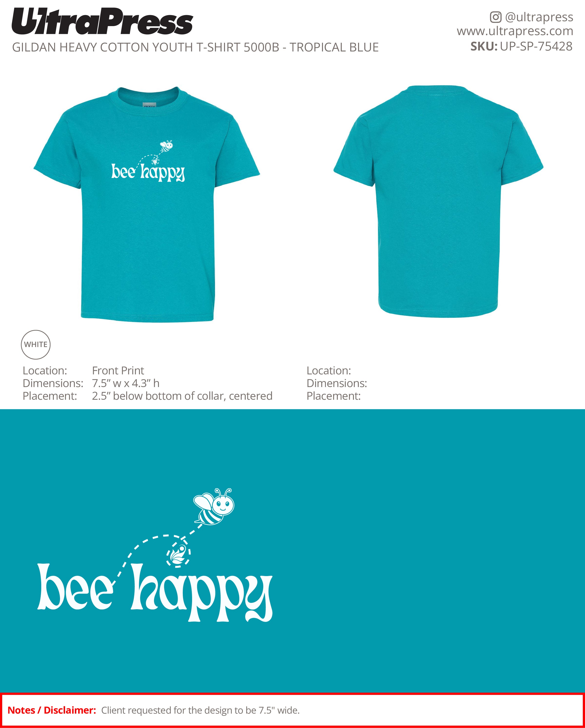 UP-SP-75428 Bee Happy - Nicole Pham 100 Min Qty (Bulk)