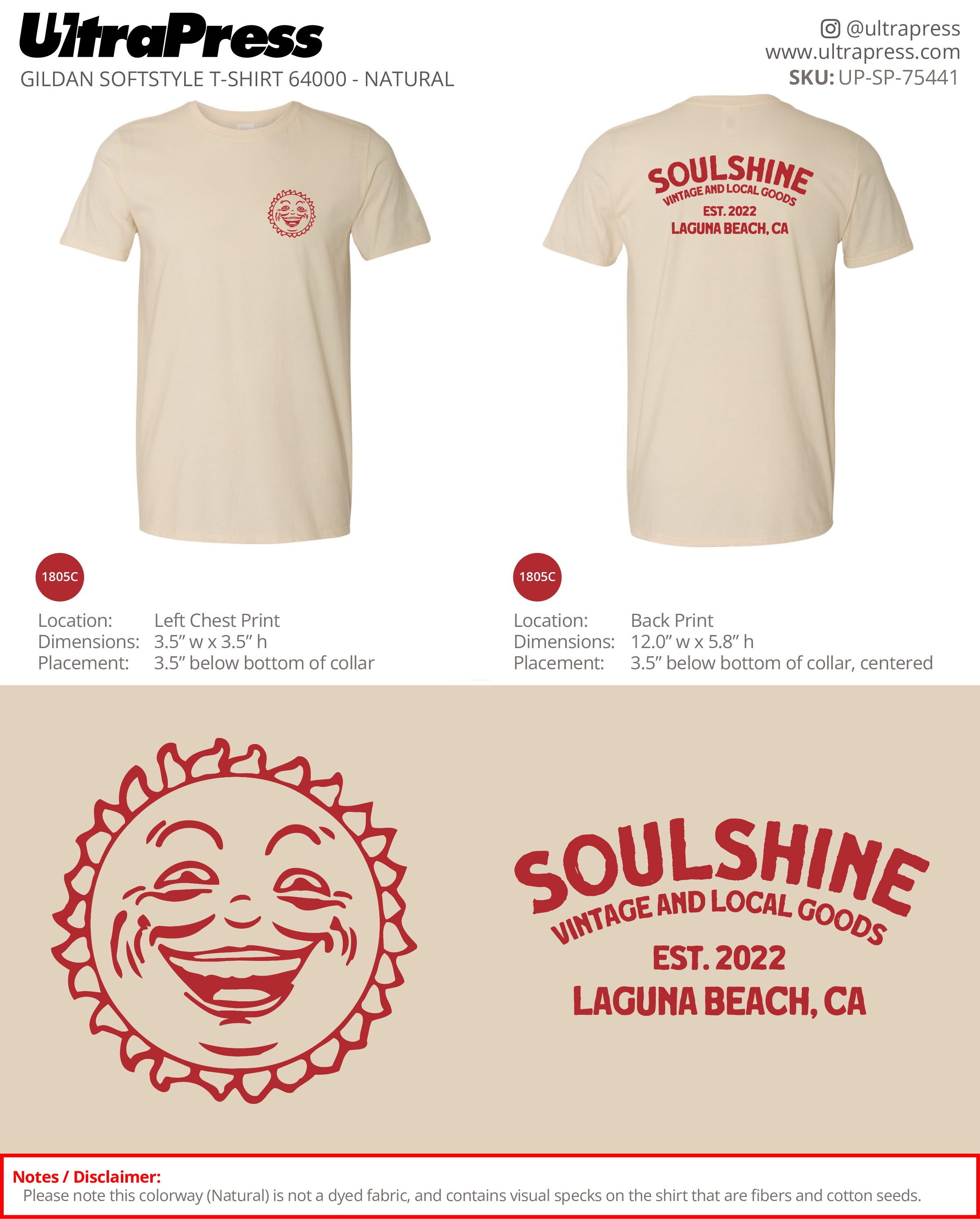 UP-SP-75441 Soulshine Vintage and Local Goods - Jennifer Sardo 100 Min Qty (Bulk)