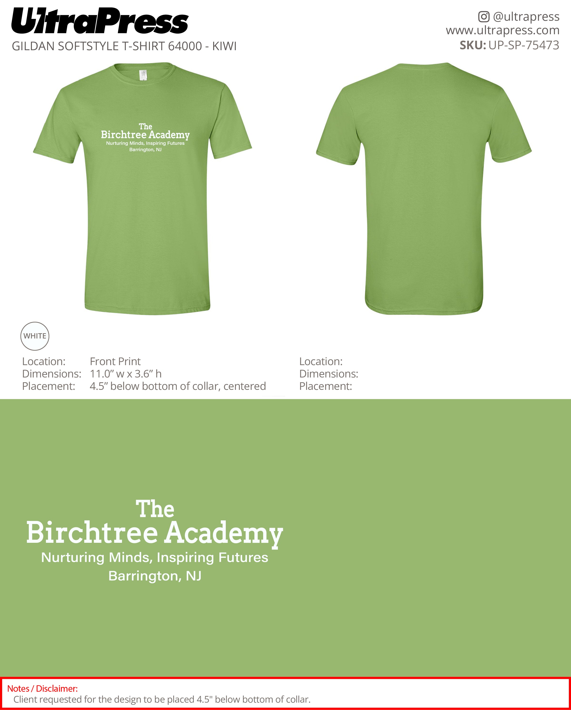 UP-SP-75473 The Birchtree Academy - Christine Silvanio 24 Min Qty (Bulk)