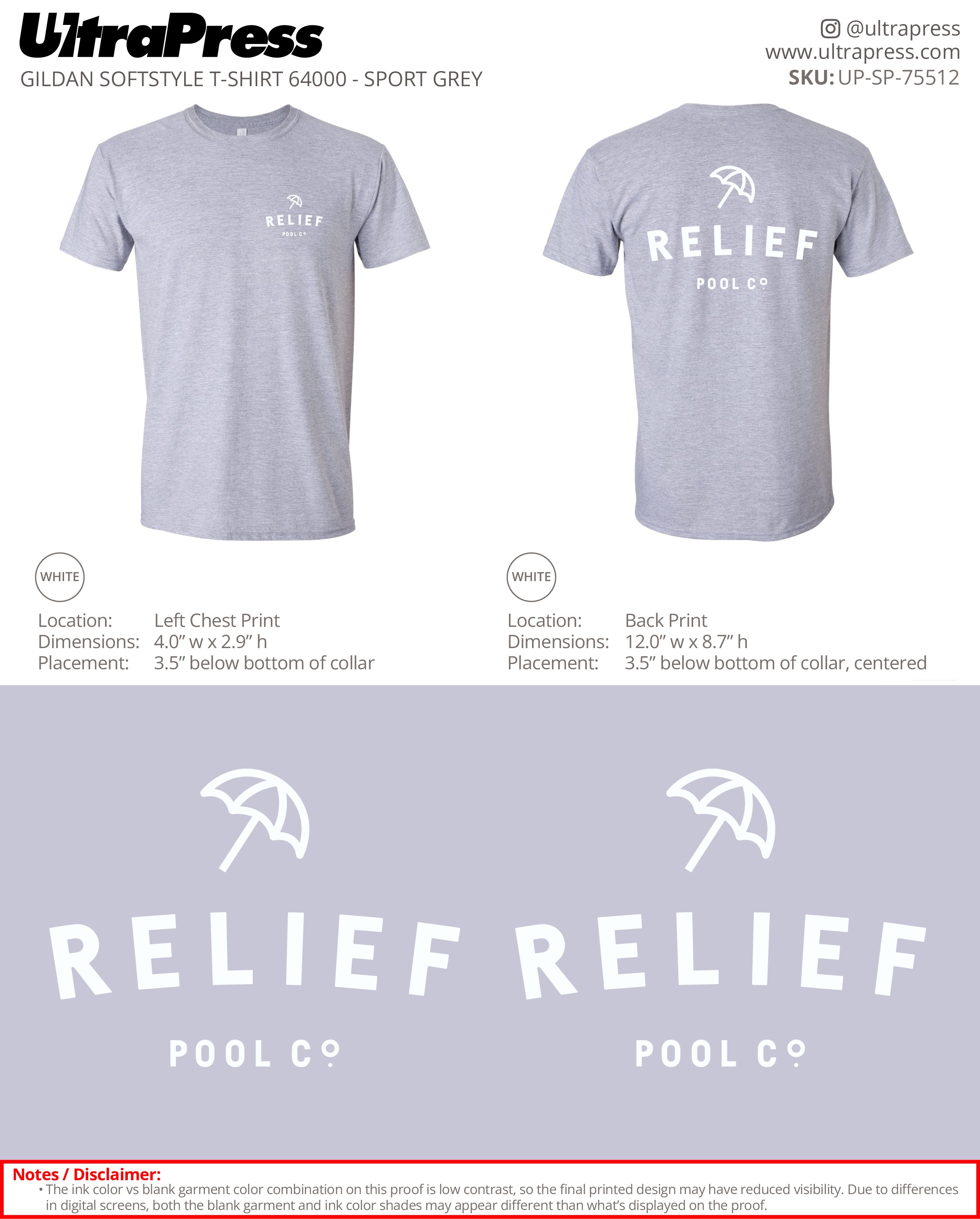 UP-SP-75512 Relief Pool - Benjamin Landry 50 Pieces Package (Bulk)