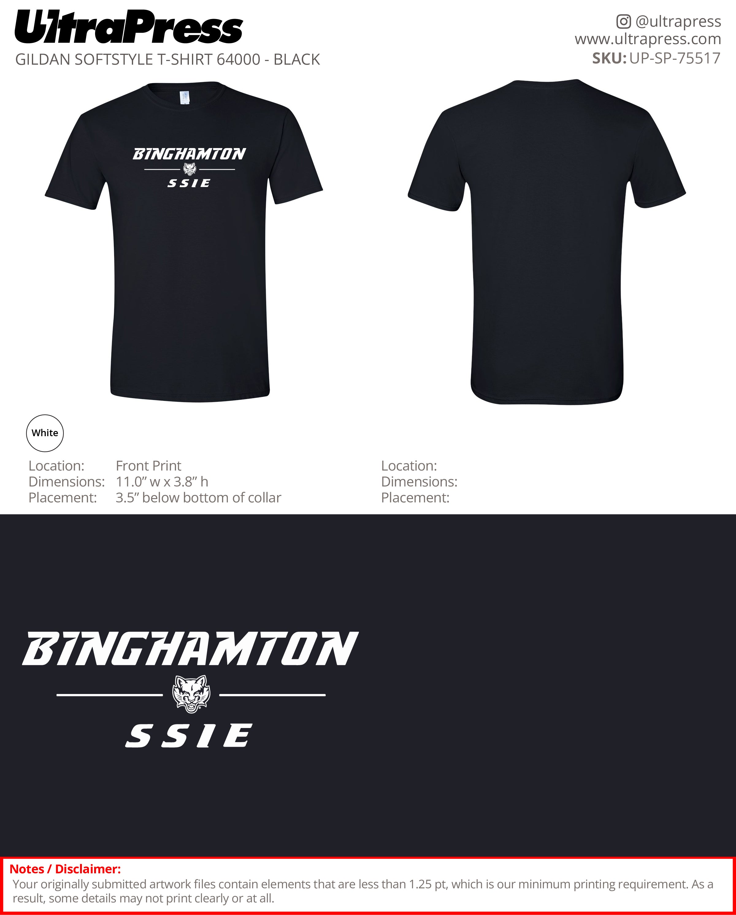 UP-SP-75517 Binghamton - Mary Kerr 1000 Min Qty (Bulk)