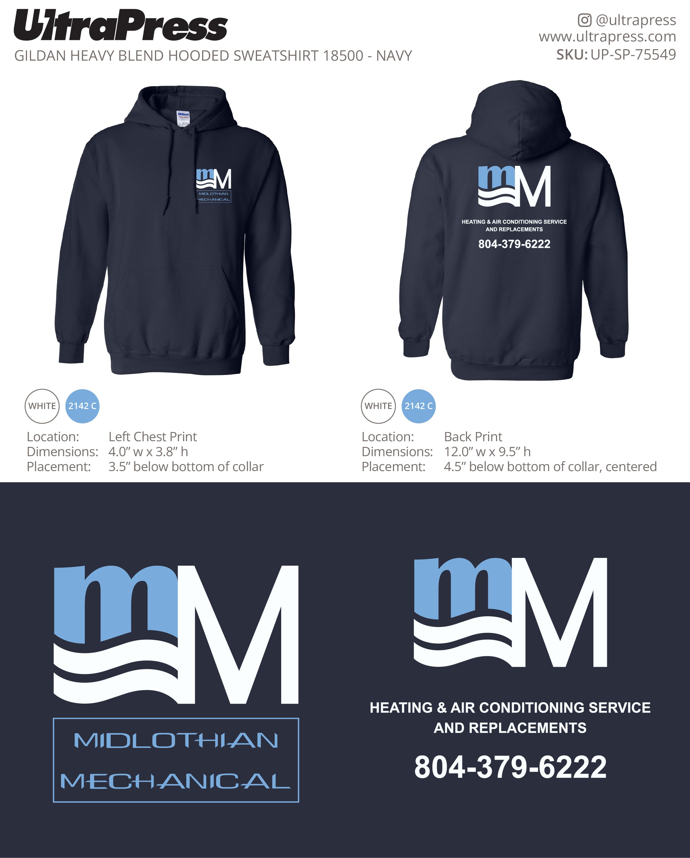 UP-SP-75549 Hoodies - Brenda Colbert 50 Min Qty (Bulk)