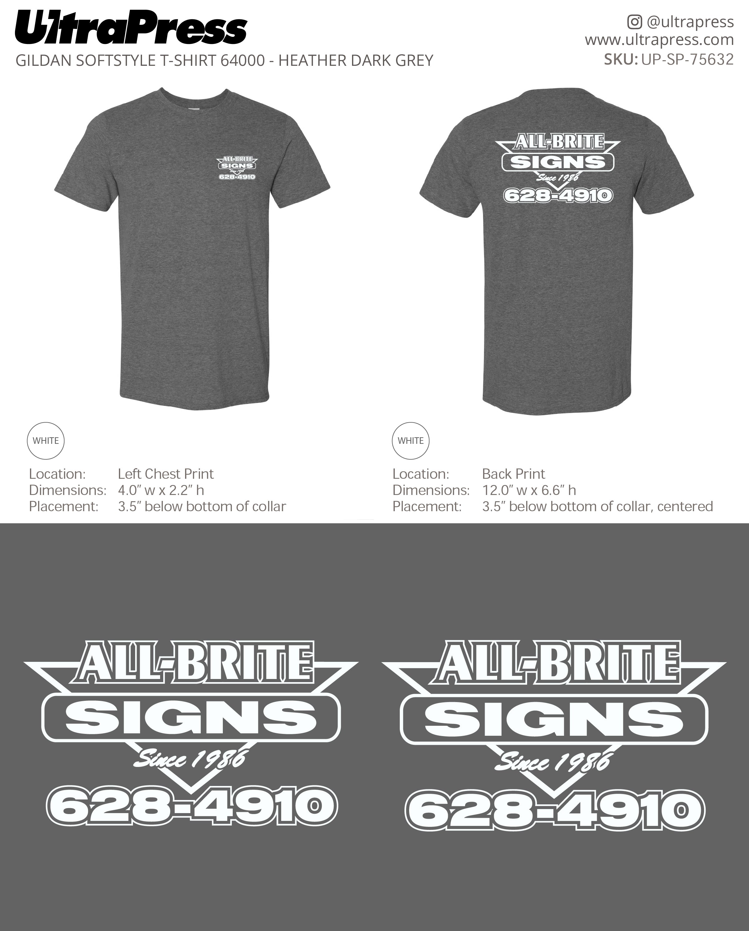 UP-SP-75632 All-Brite Signs - John Nemeth 100 Min Qty (Bulk)