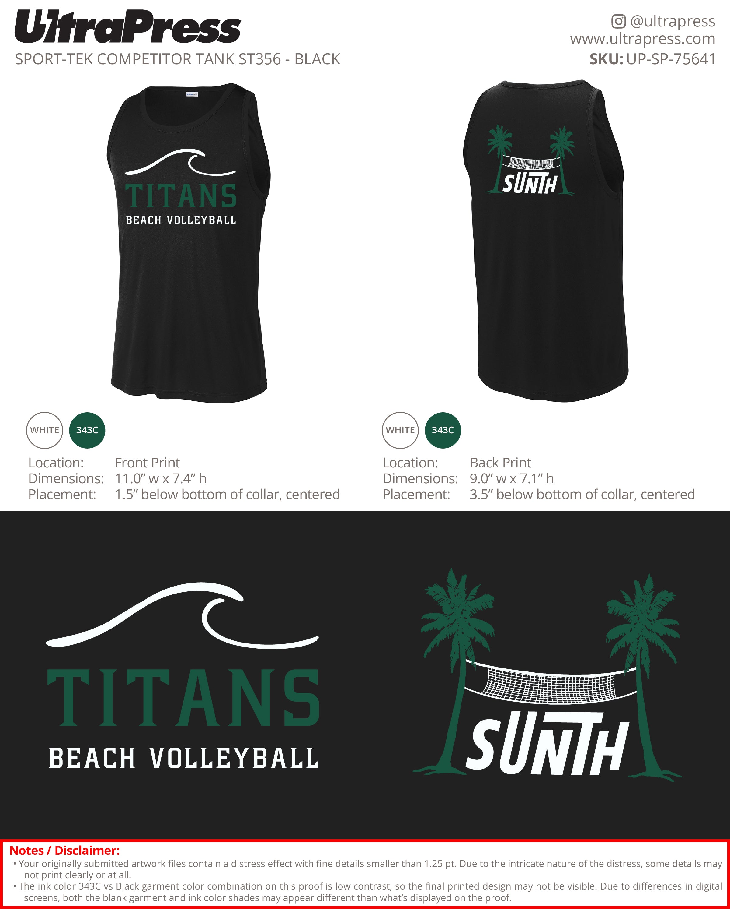 UP-SP-75641 Titan Sunth - Kaiden Campbell 48 Min Qty (Bulk)