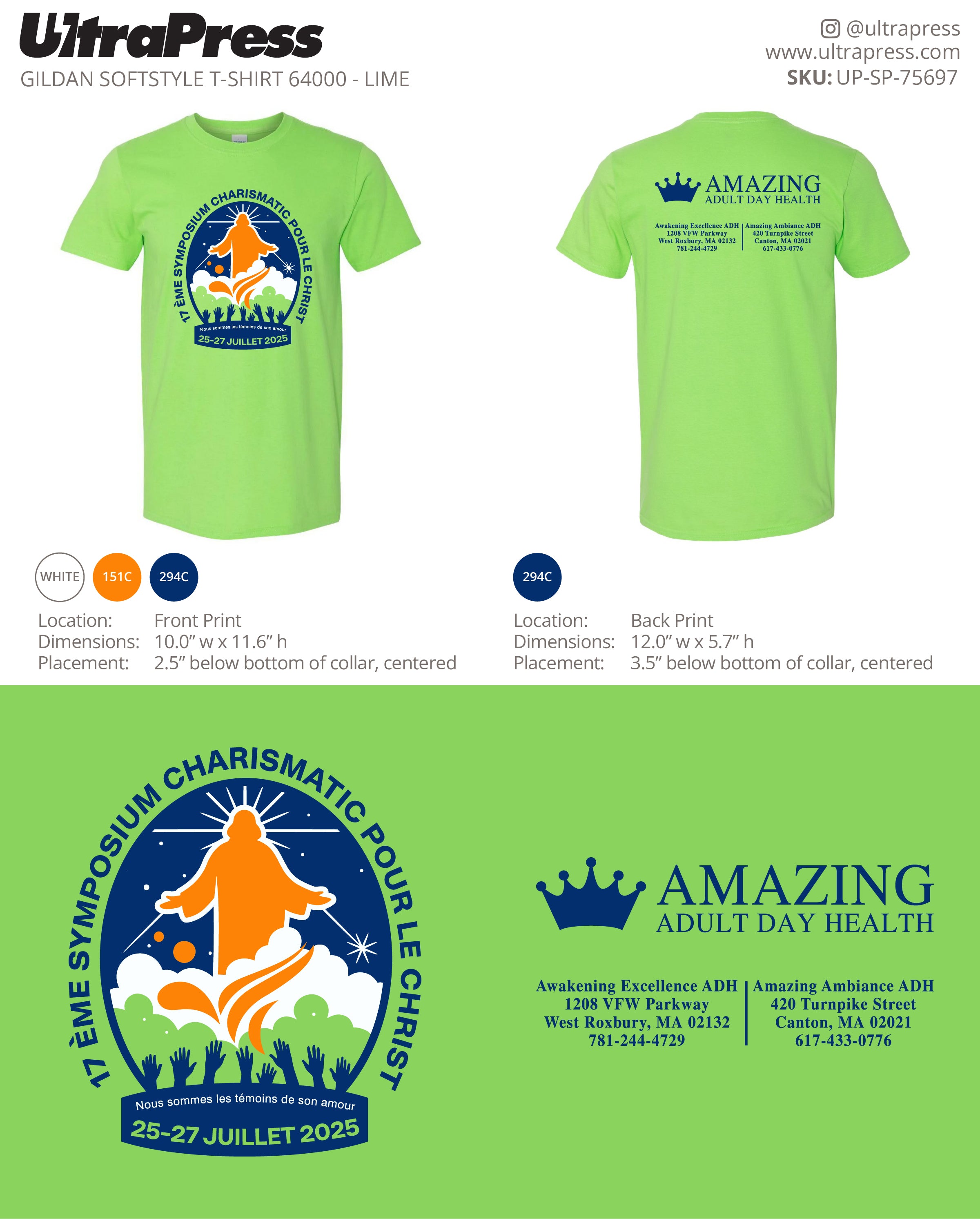 UP-SP-75697 17 ÈME SYMPOSIUM CHARISMATIQUE POUR LE CHRIST Design 1 - Emmanuelle Renelique 100 Min Qty (Bulk)