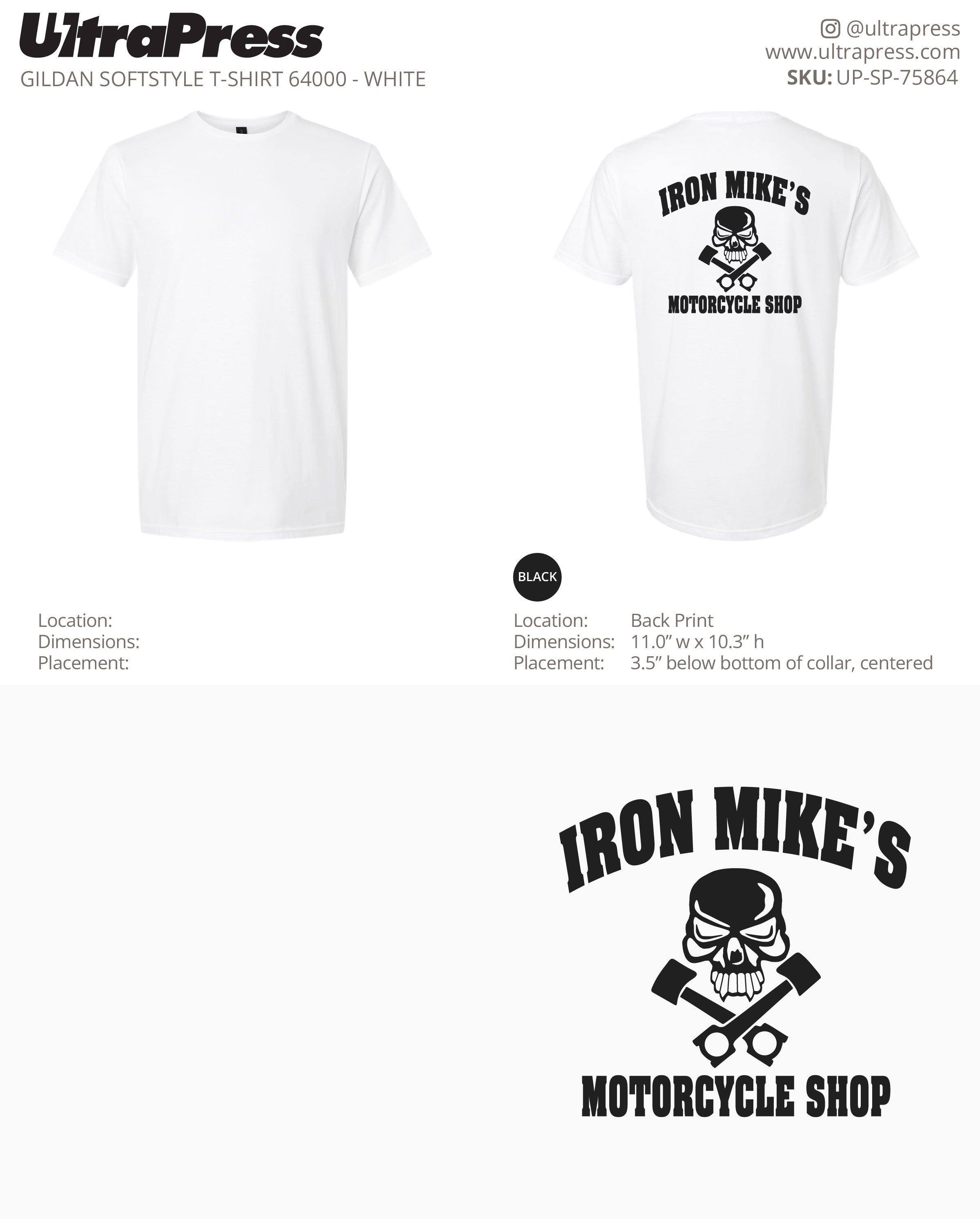 UP-SP-75864 Iron Mike's (Back Print) - Michael Peterson 100 Min Qty (Bulk)