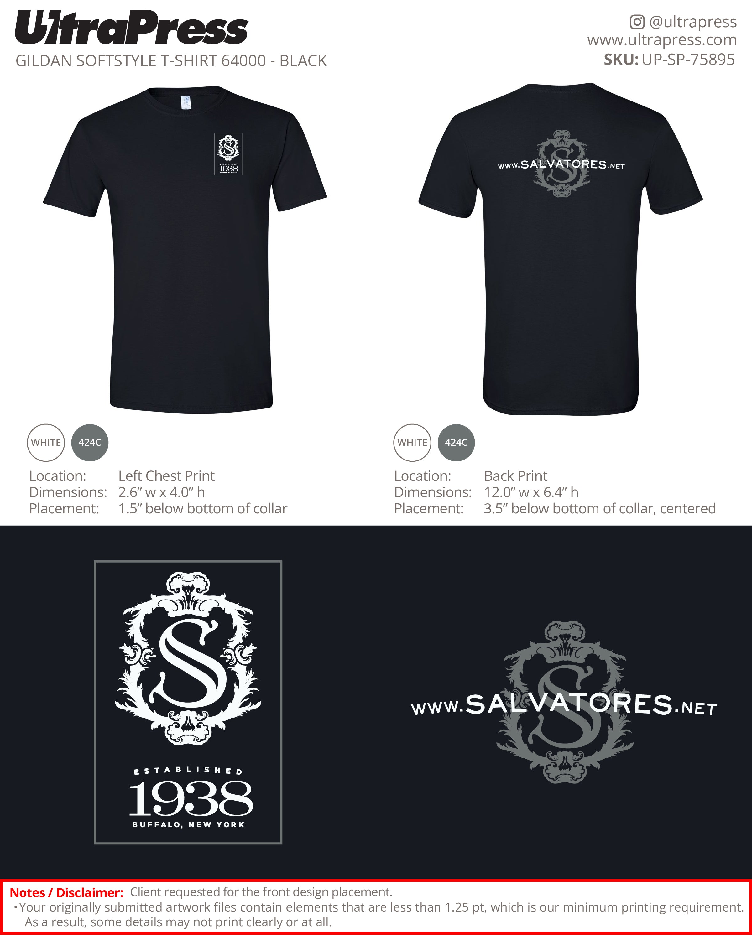 UP-SP-75895 Salvatores - Russell Salvatore 100 Min Qty (Bulk)