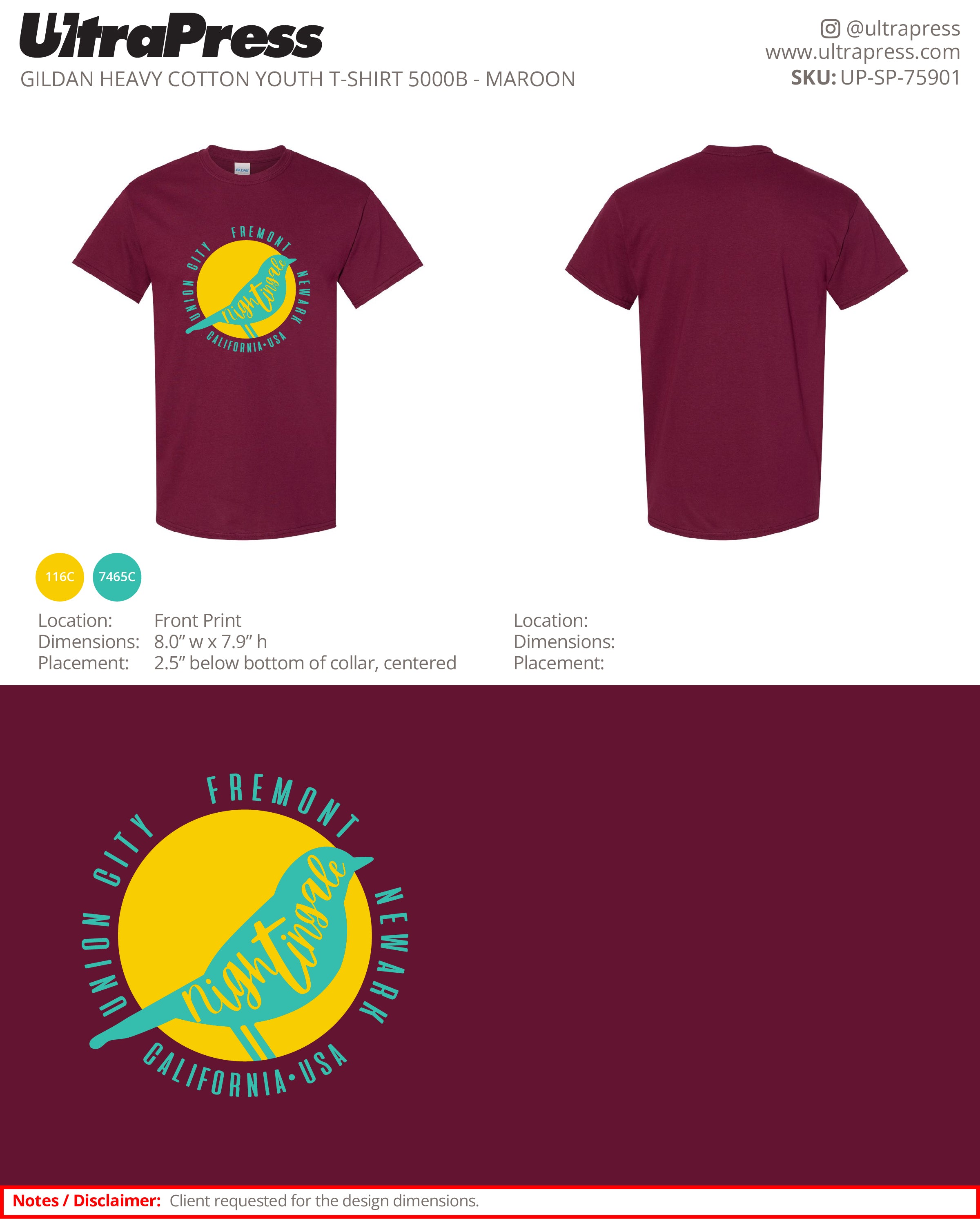 UP-SP-75901 Tri City Nightingale - Jo Jo 100 Min Qty (Bulk)