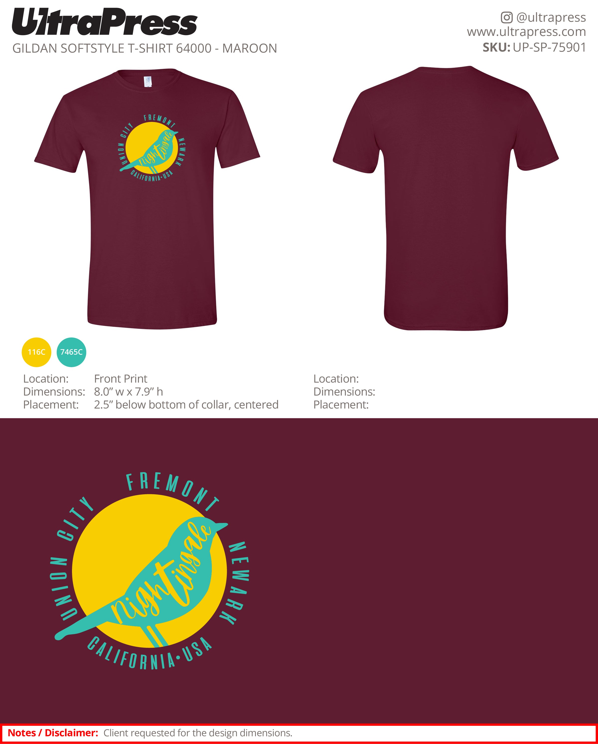 UP-SP-75901 Tri City Nightingale - Jo Jo 100 Min Qty (Bulk)