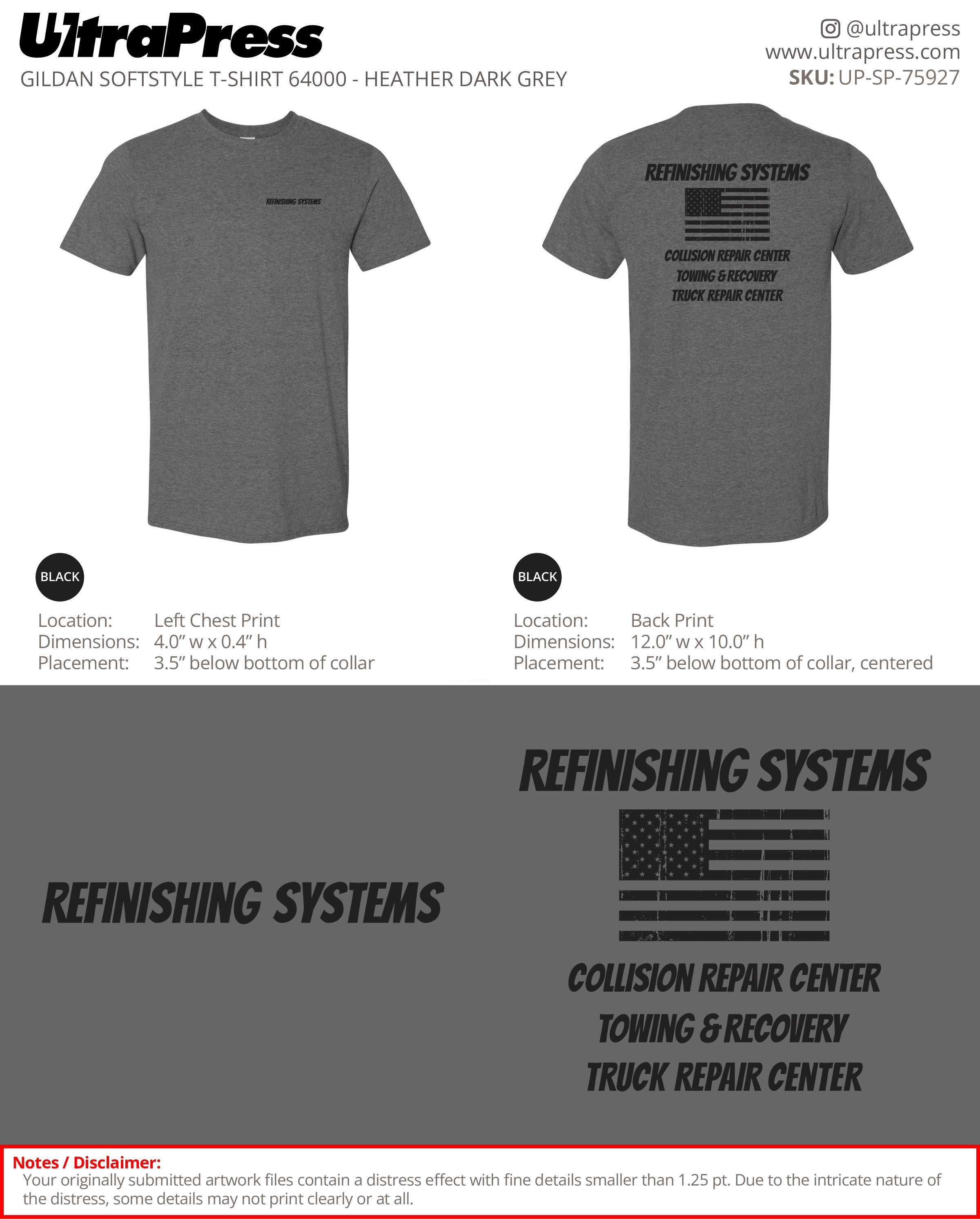 UP-SP-75927 Refinishing Systems - Jennifer Armstrong 100 Min Qty (Bulk)