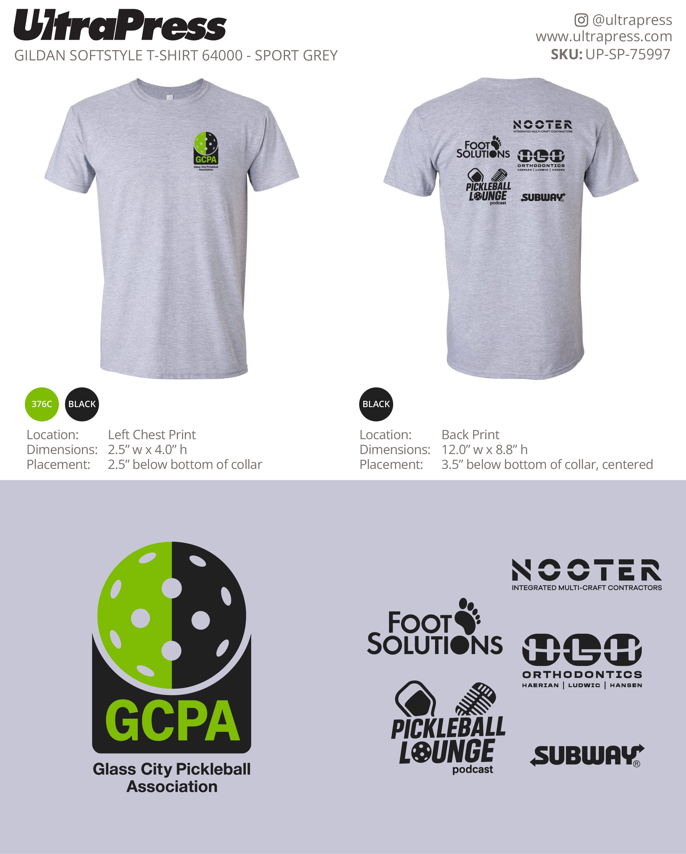 UP-SP-75997 Glass City Pickleball Association - Bill DeVault 50 Min Qty (Bulk)