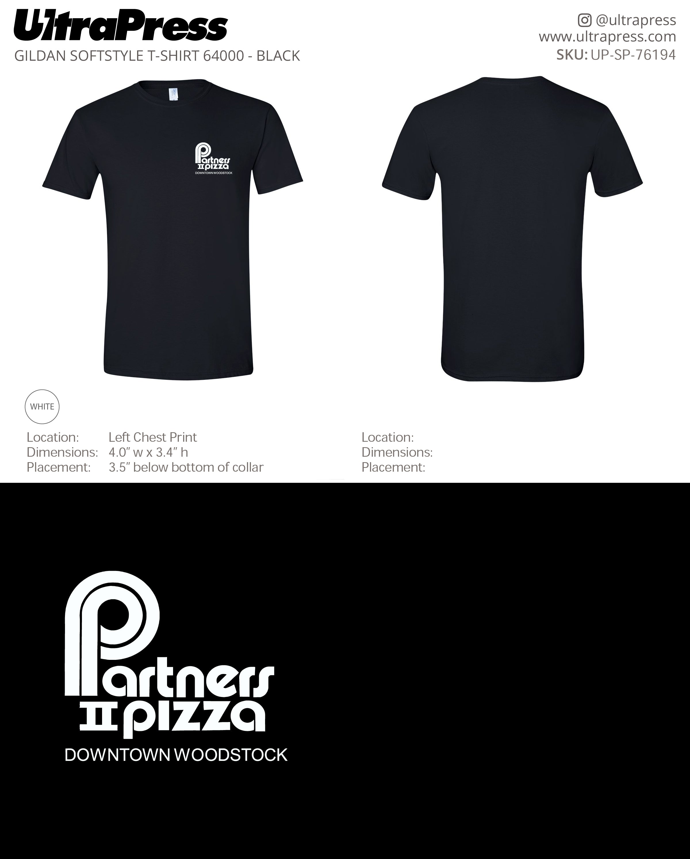 UP-SP-76194 Partners II Pizza - Sean Sullivan - 100 Min Qty (Bulk)