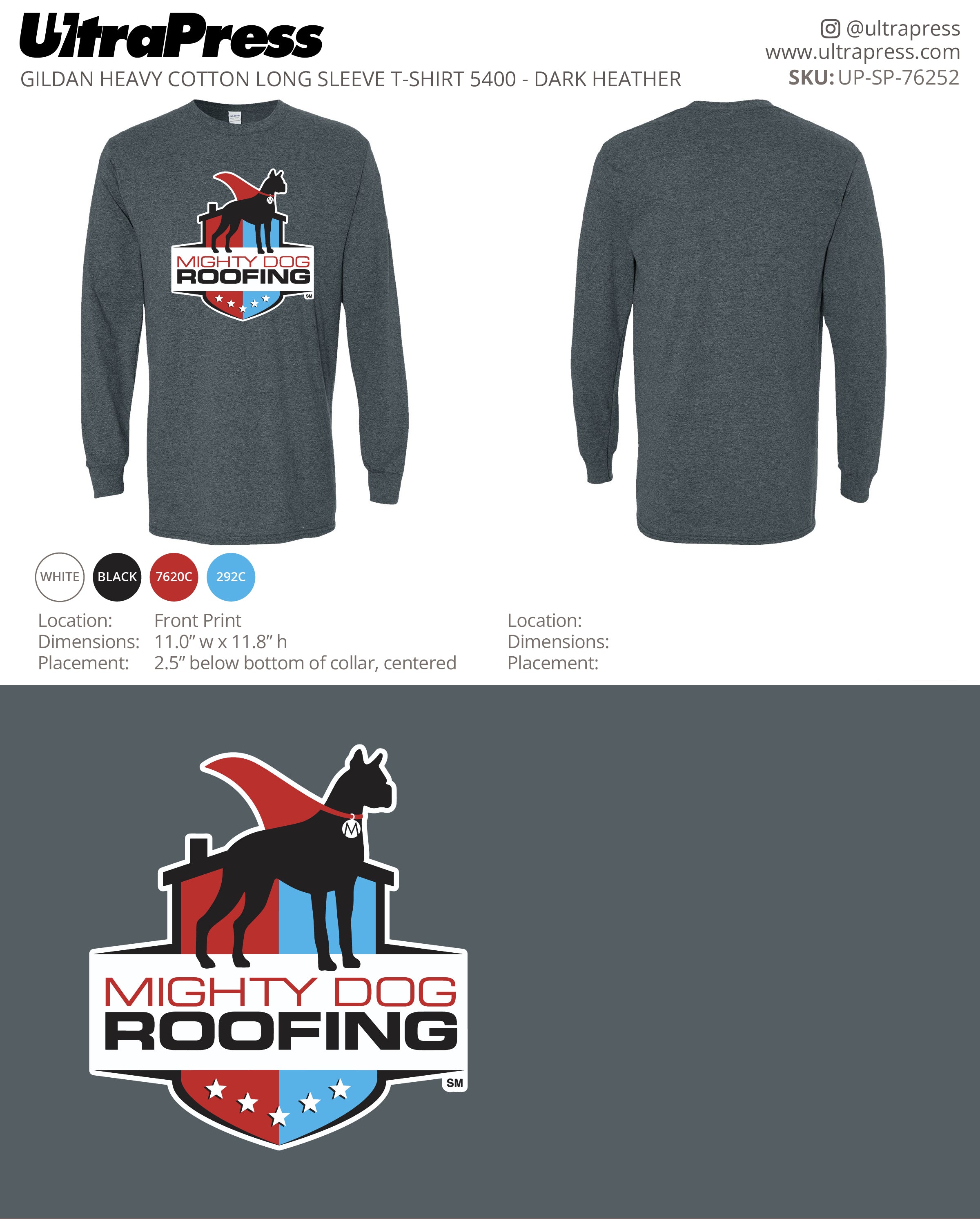 UP-SP-76252 Mighty Dog Roofing - Erin Endress 48 Min Qty (Bulk)