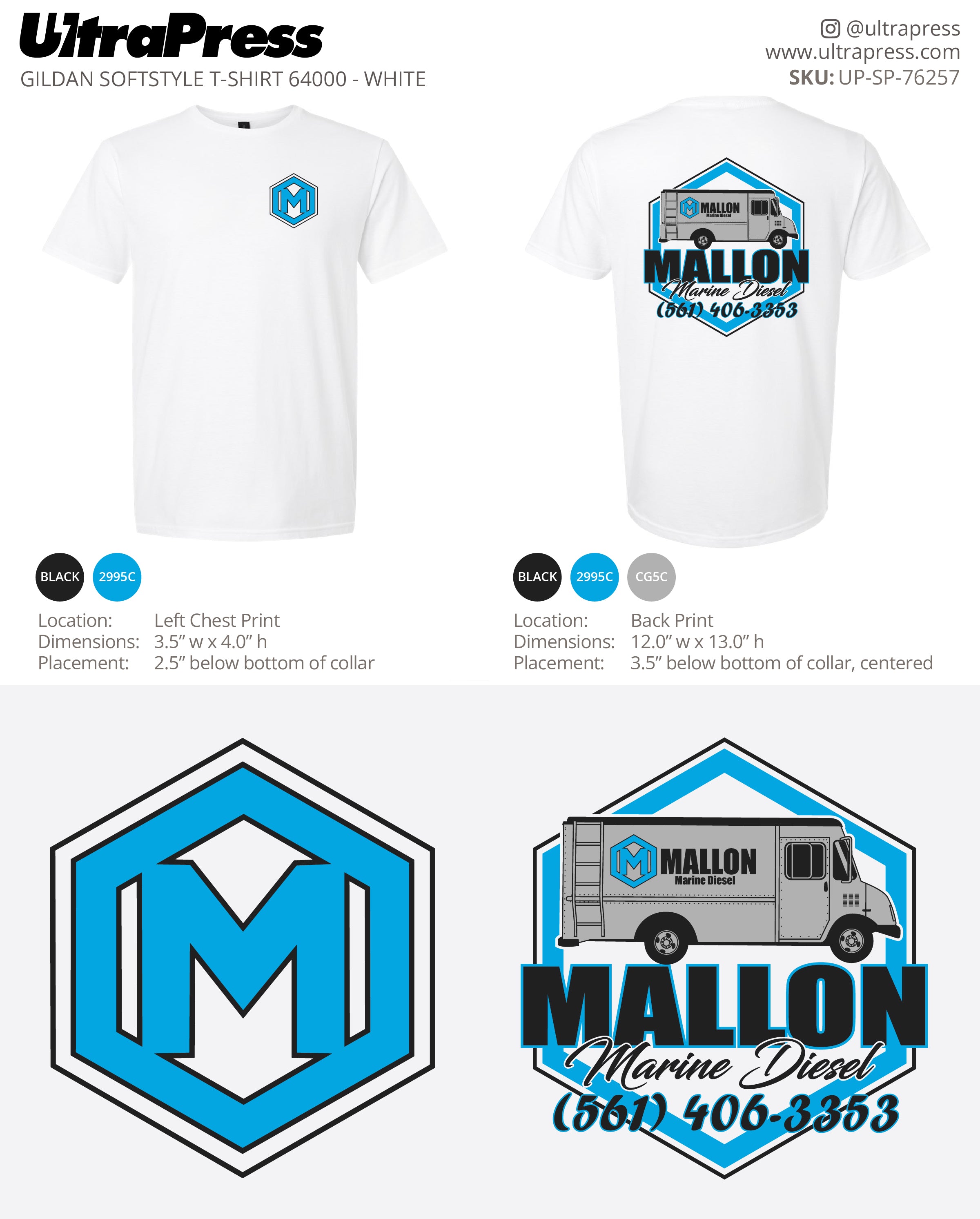 UP-SP-76257 Mallon Marine Diesel - Andrew Mallon 100 Min Qty (Bulk)