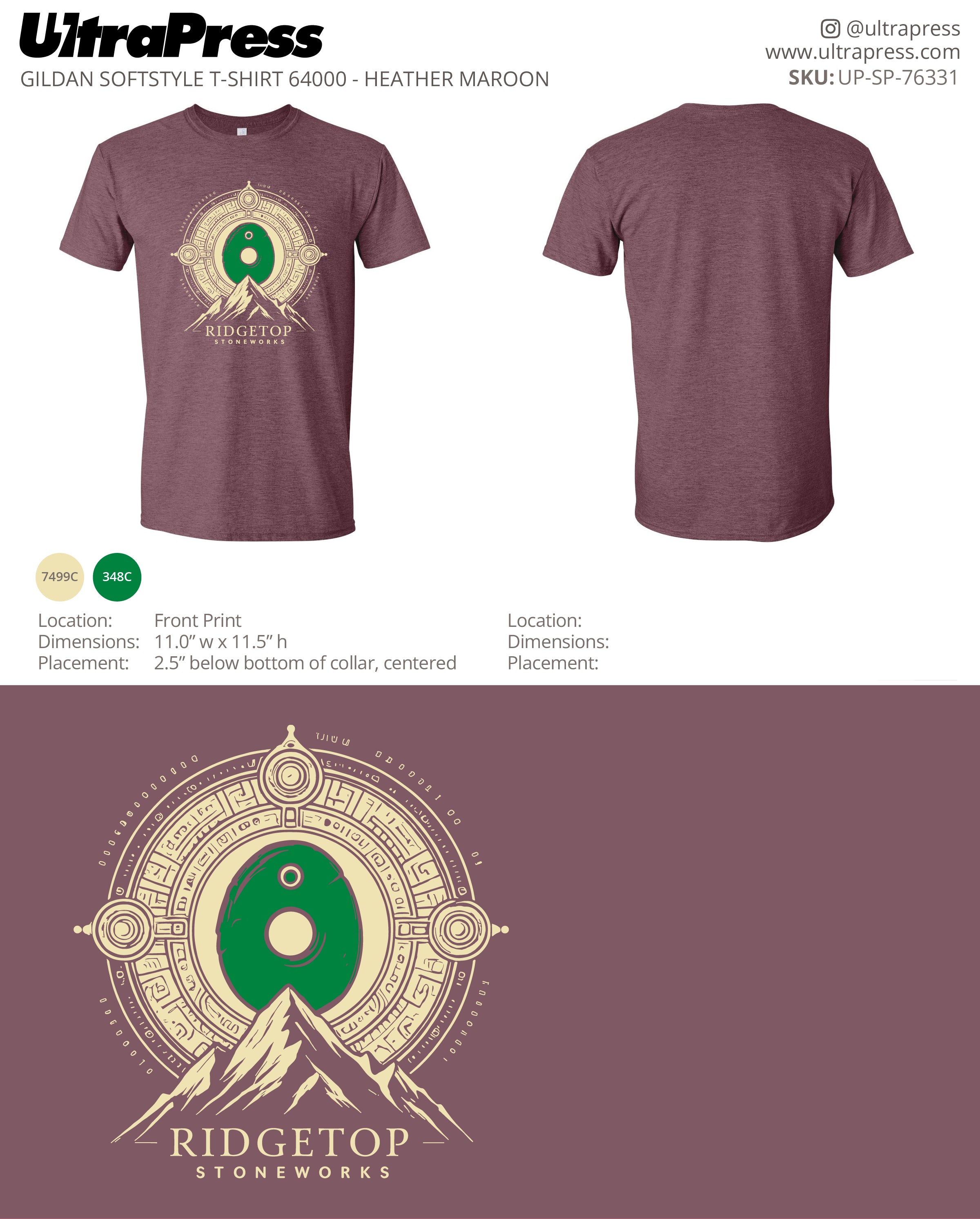 UP-SP-76331 Ridgetop Stoneworks - Chad Lloyd 100 Pieces Package (Bulk)