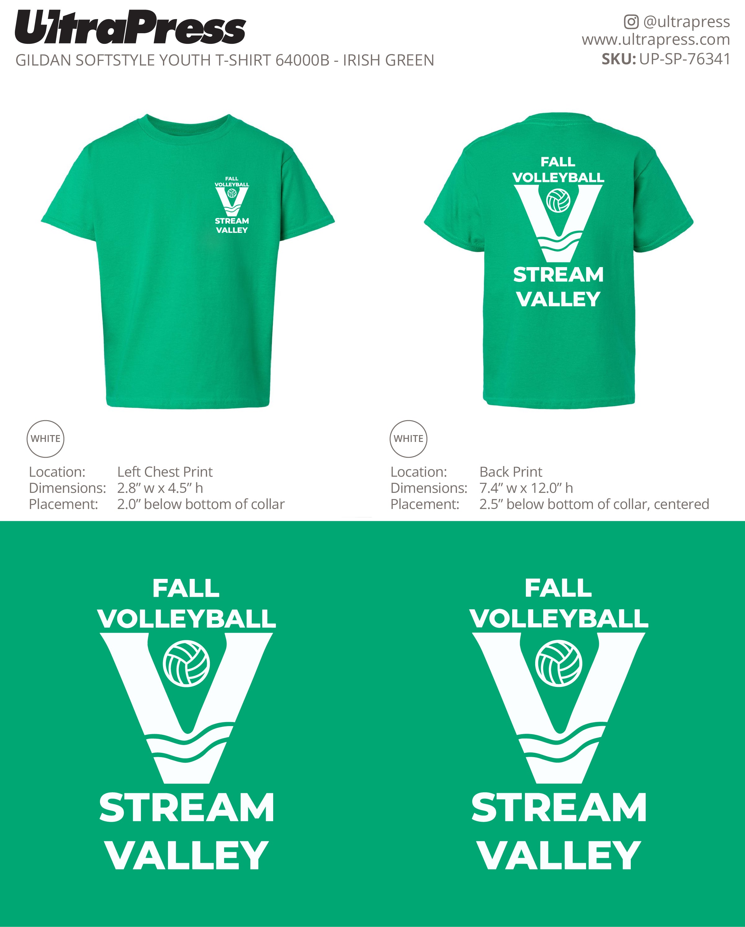 UP-SP-76341 Stream Valley Volleyball - Ivan Fedorenko 100 Min Qty (Bulk)