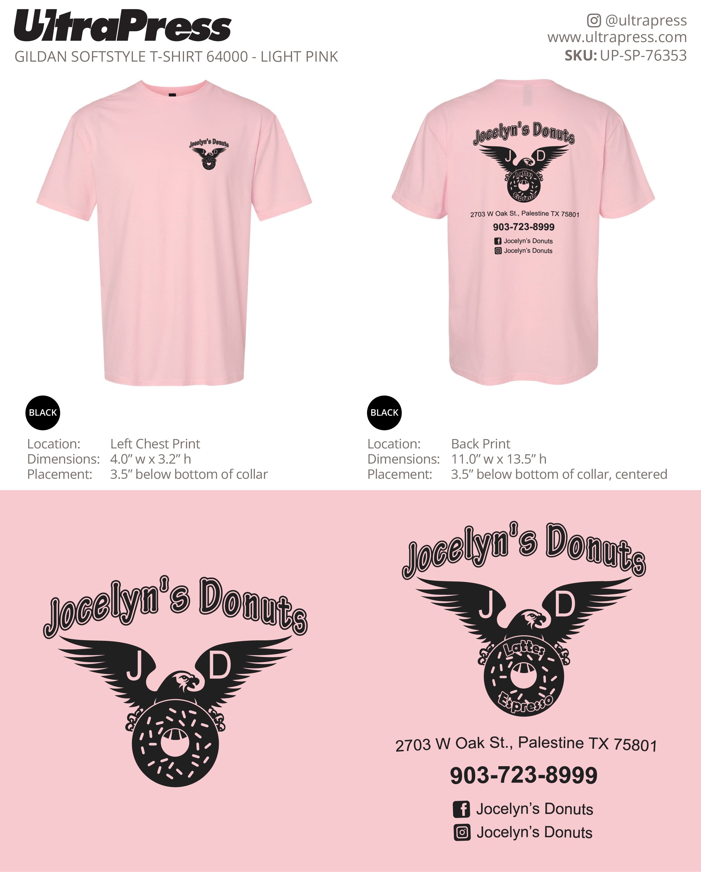 UP-SP-76353 Jocelyn's Donuts - Ly Sath 100 Min Qty (Bulk)