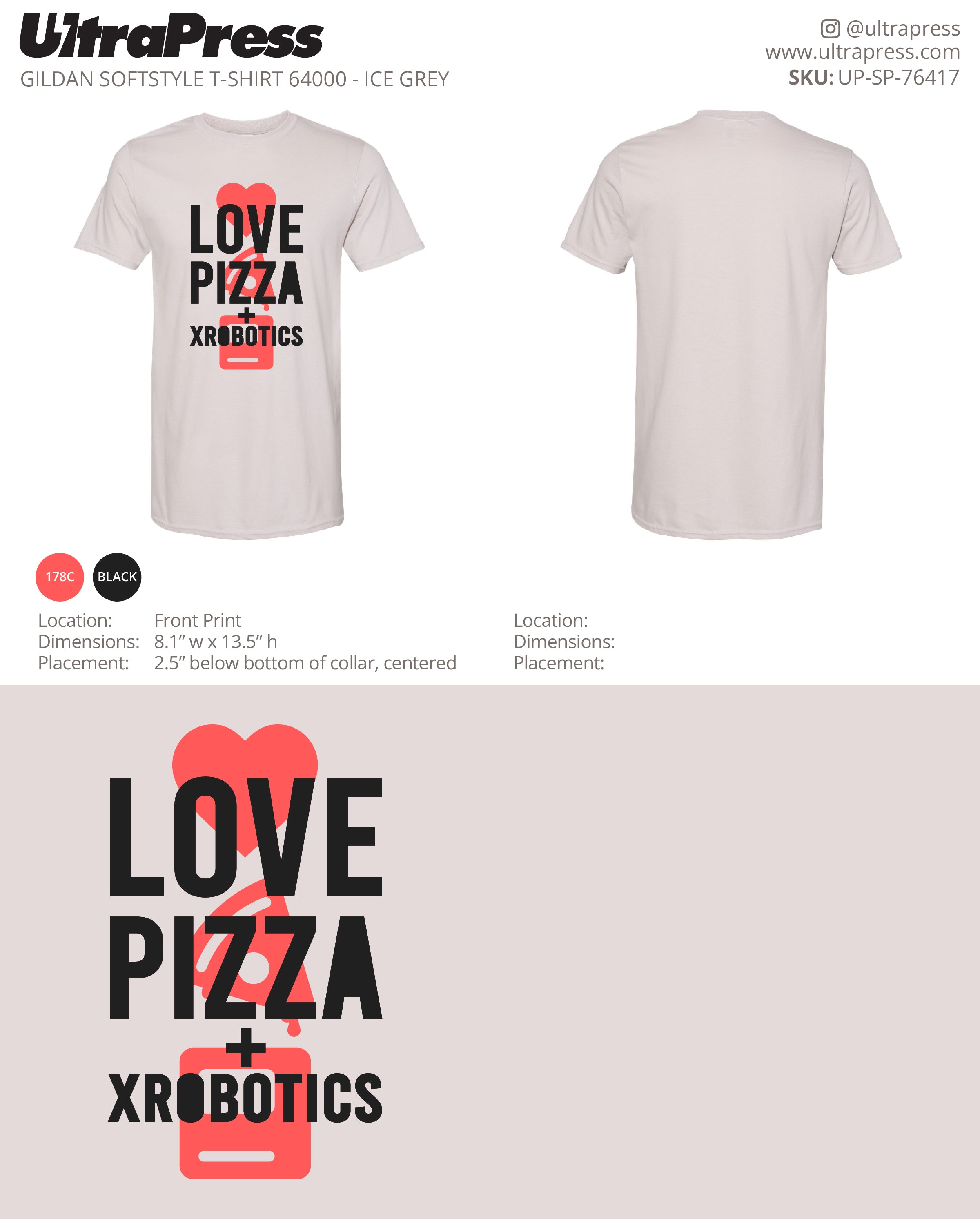 UP-SP-76417 Love Pizza + Robotics - Igor Buchatskiy 100 Min Qty (Bulk)