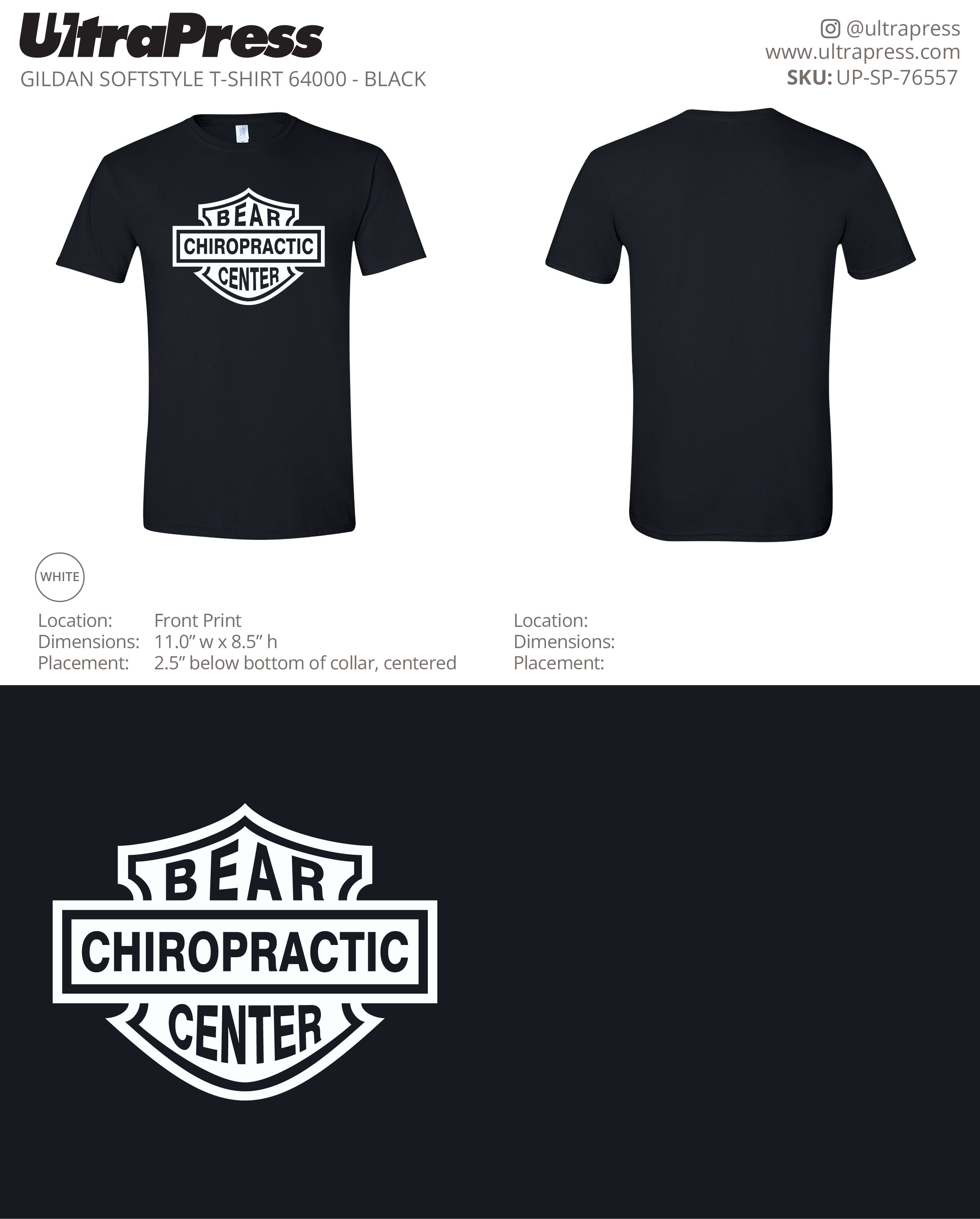 UP-SP-76557 Bear Chiropractic Center - Alex Bohatiuk 100 Min Qty (Bulk)