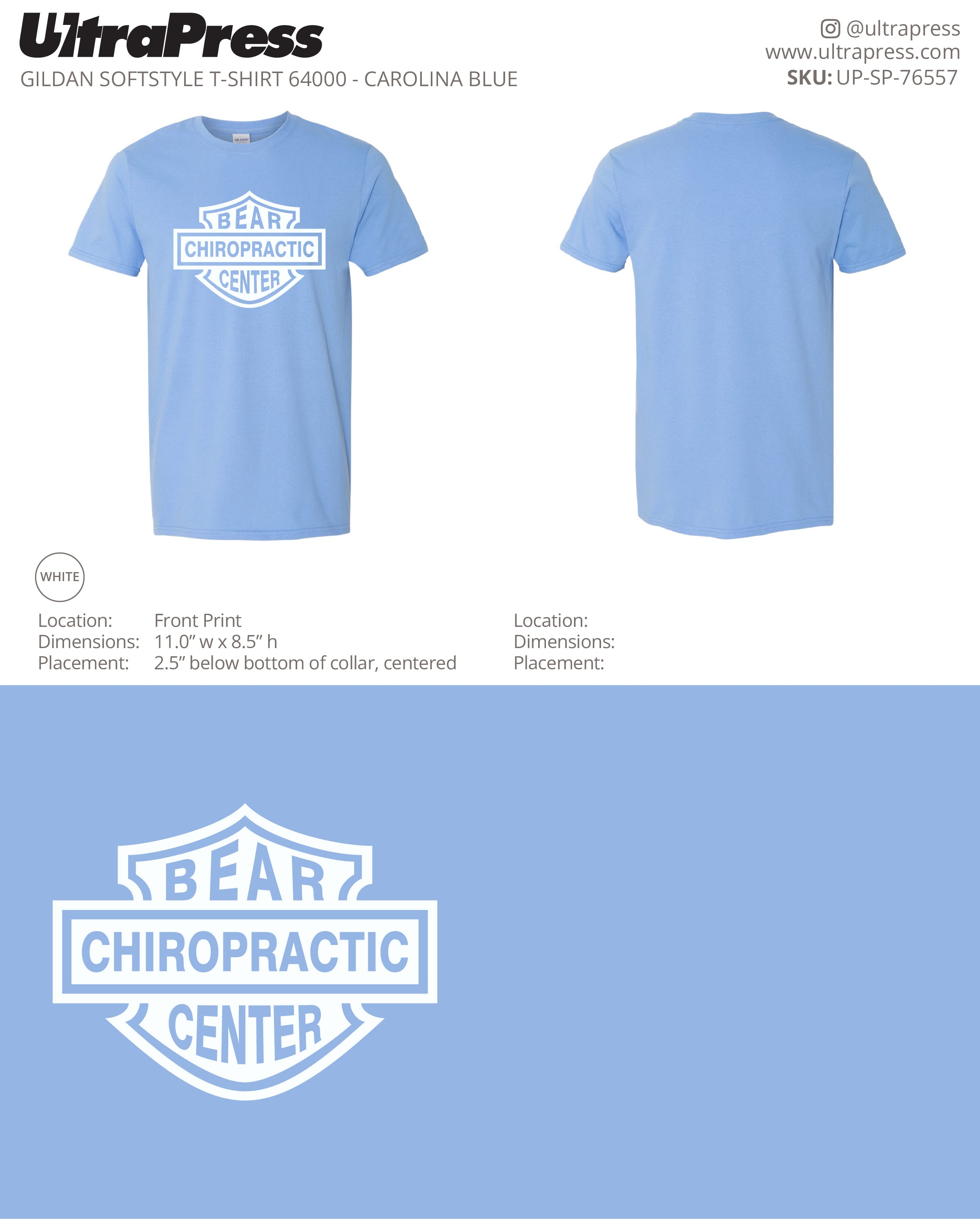 UP-SP-76557 Bear Chiropractic Center - Alex Bohatiuk 100 Min Qty (Bulk)