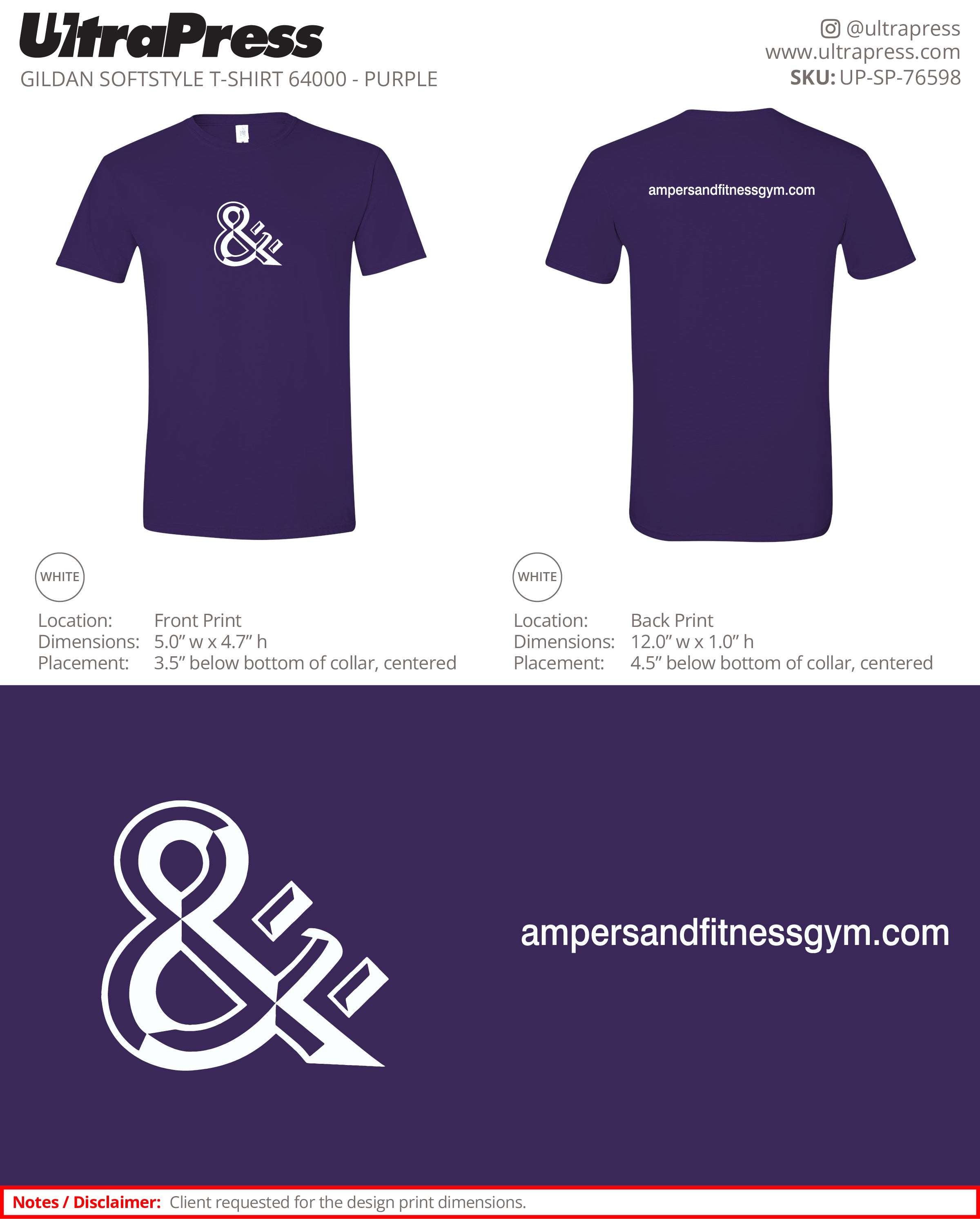 UP-SP-76598 Ampersand Fitness - John Carrico 100 Pieces Package (Bulk)