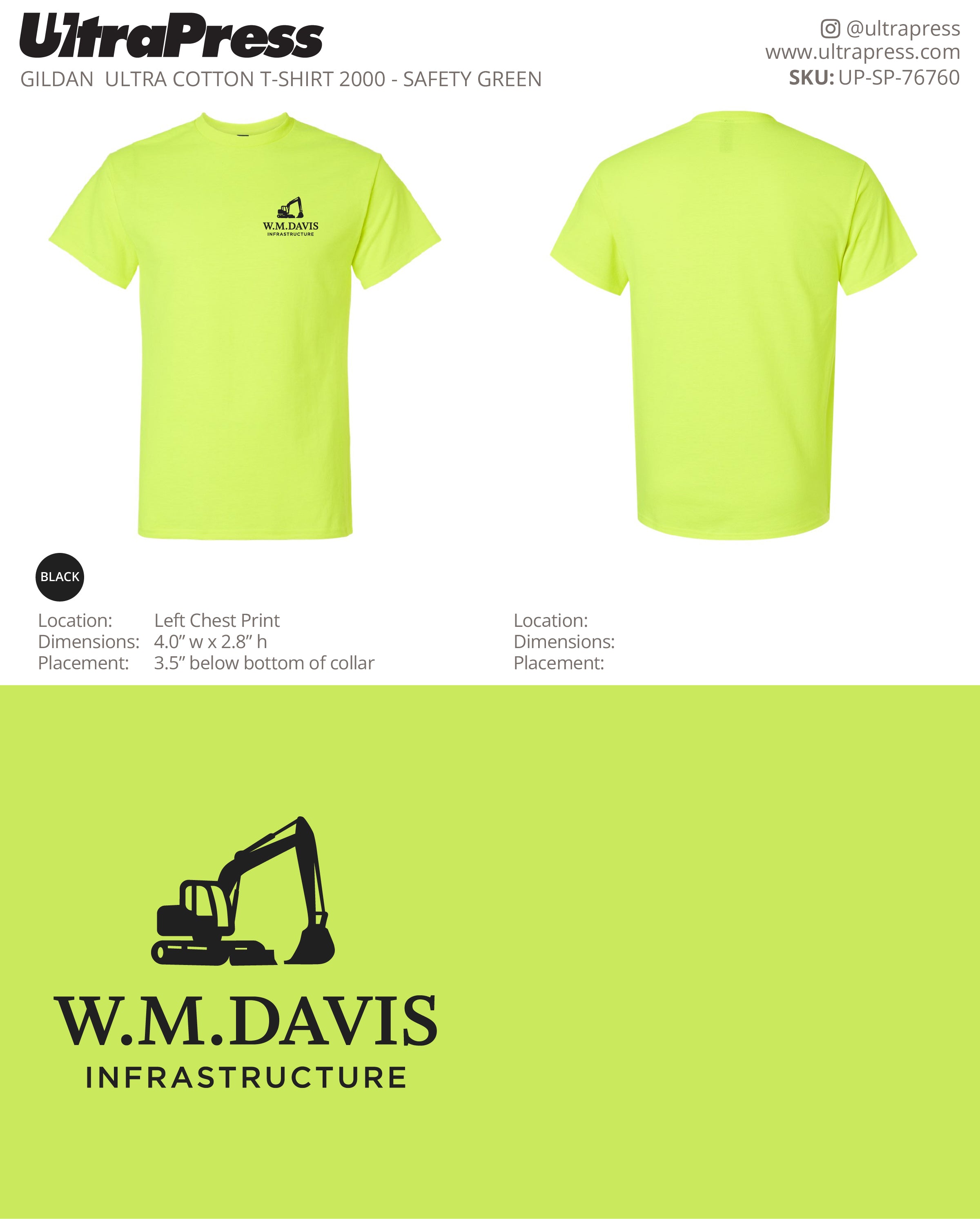UP-SP-76760 WM Davis Short Sleeves- Wendi Davis 100 Min Qty (Bulk)