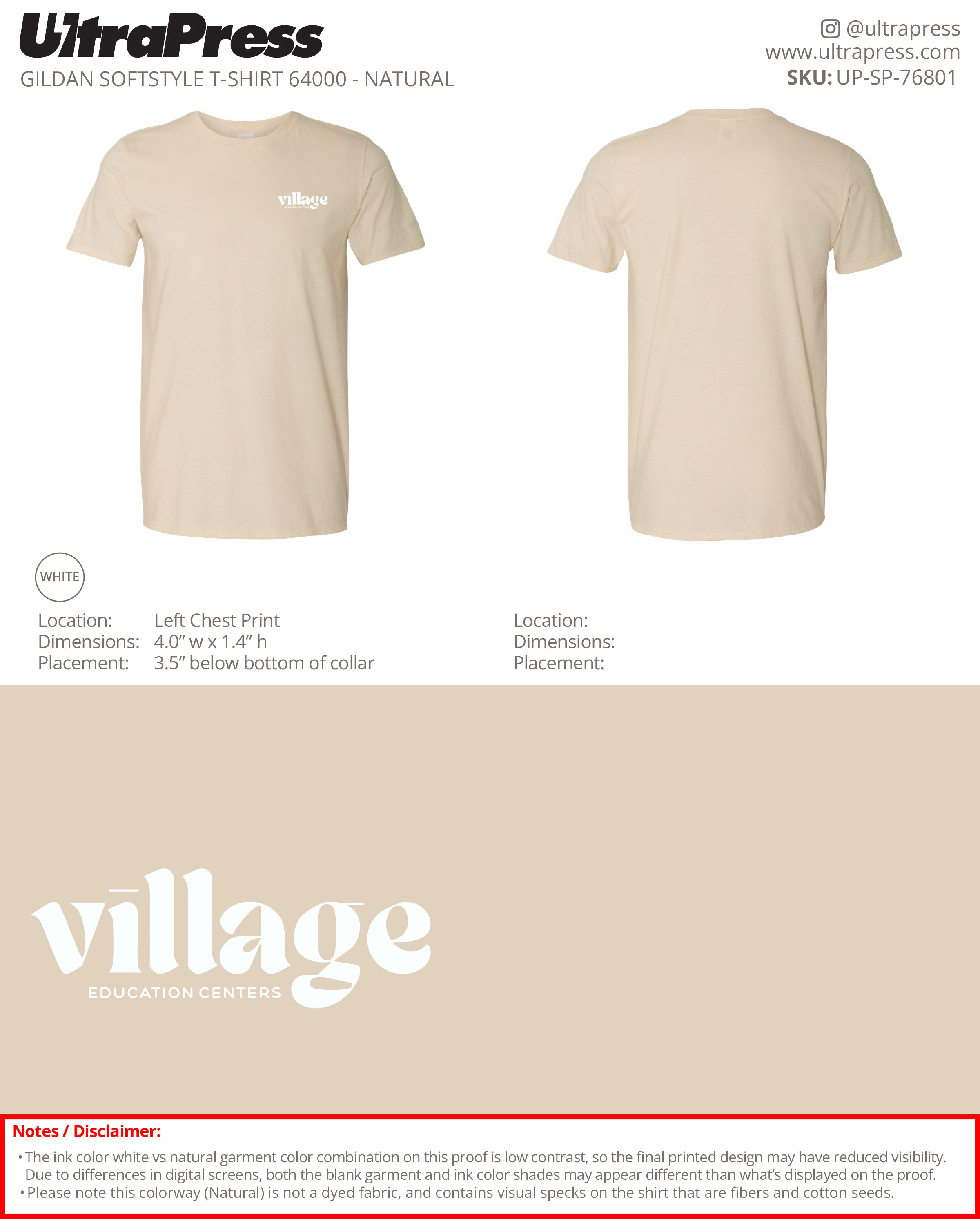 UP-SP-76801 Village Education Centers - Erica Harper 50 Min Qty (Bulk)