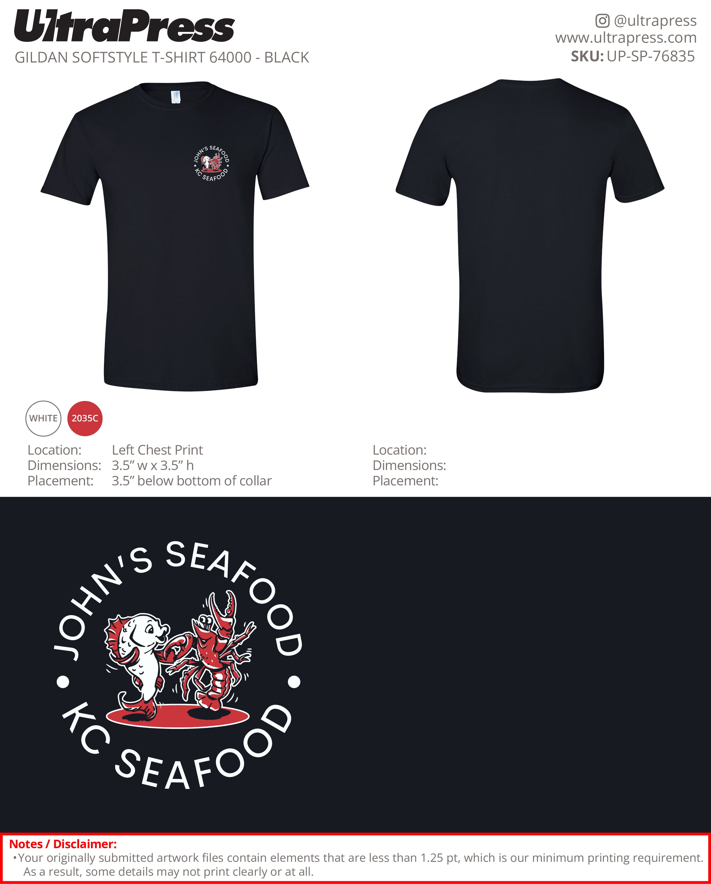 UP-SP-76835 John's Seafood - Dung Truong 100 Pieces Package (Bulk)