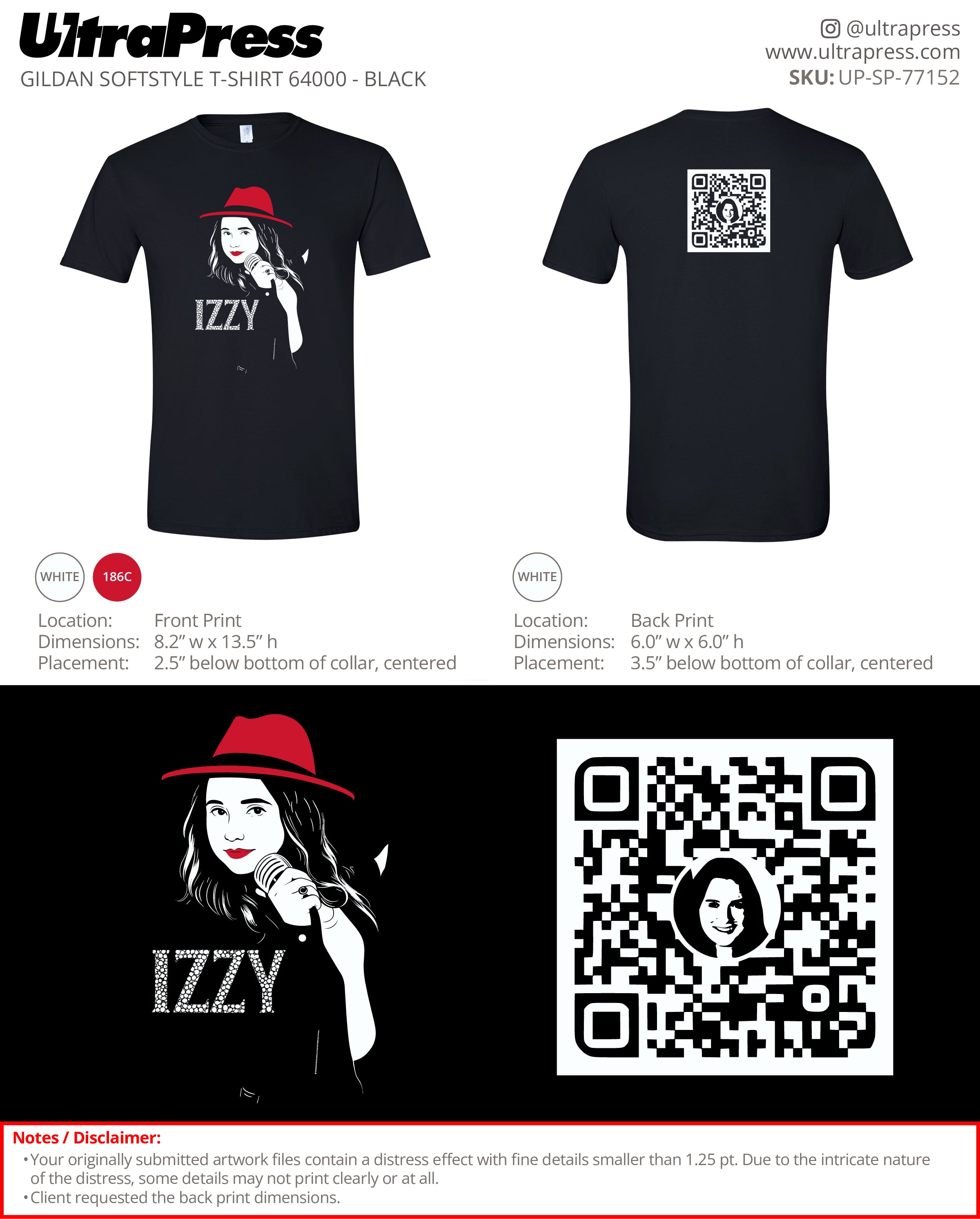 UP-SP-77152 Izzy - Tonya Luttrell 100 Pieces Package (Bulk)