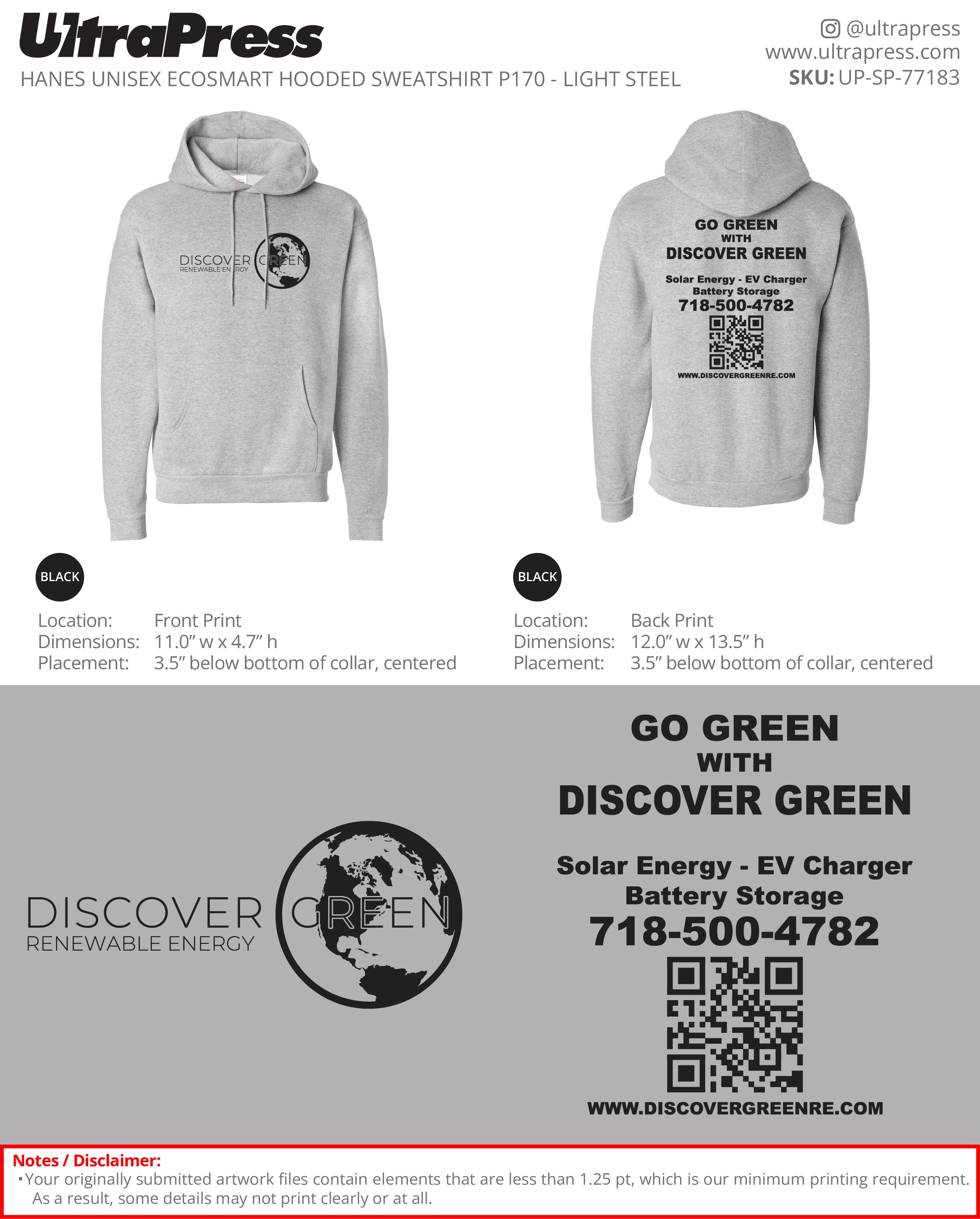 UP-SP-77183 Go Green With Discover Green - Shane Bridgmanhen 50 Min Qty (Bulk)