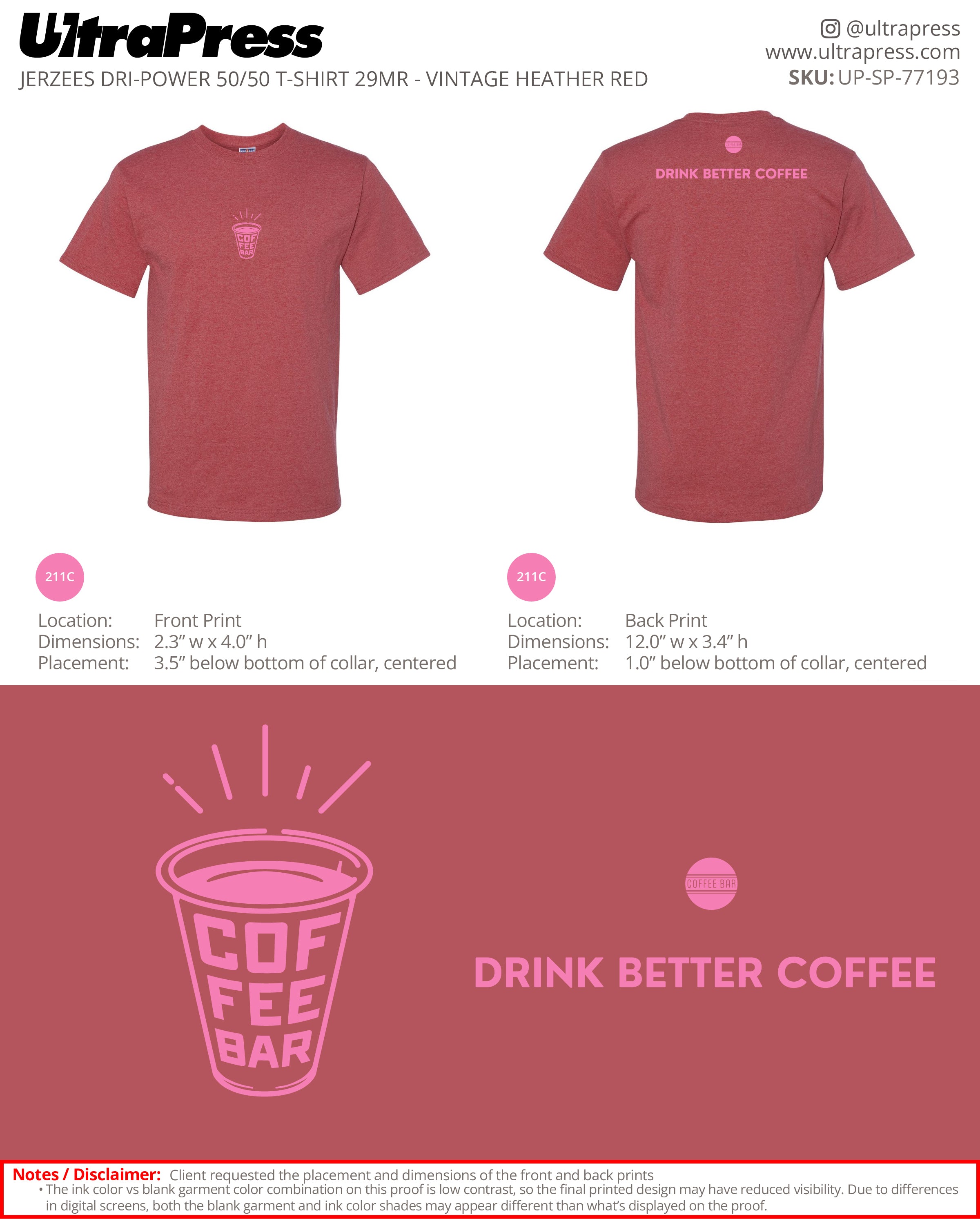 UP-SP-77193 Coffee Bar - Robert Stang 24 Min Qty (Bulk)