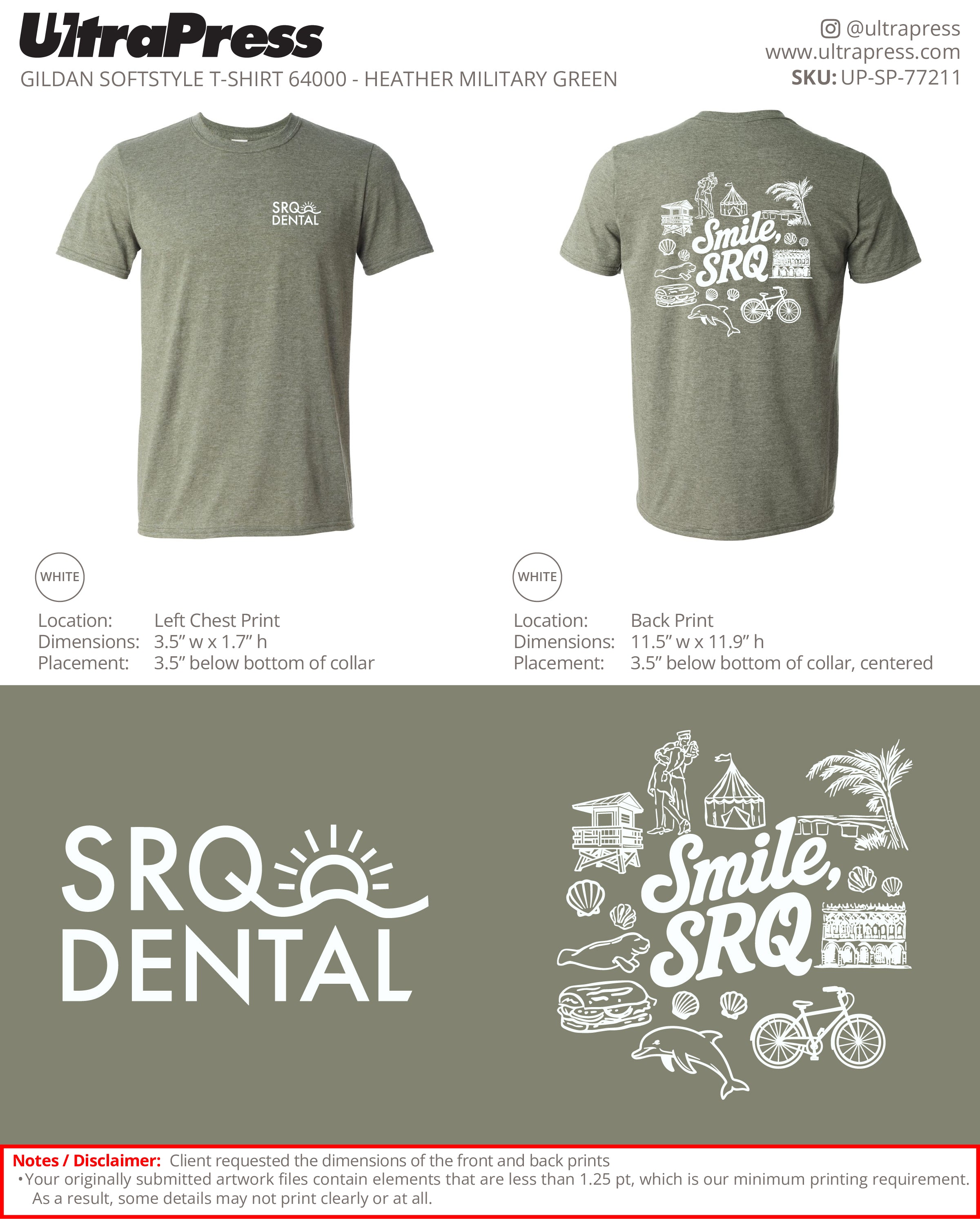 UP-SP-77211 SRQ Dental - Danielle Davis 100 Min Qty (Bulk)