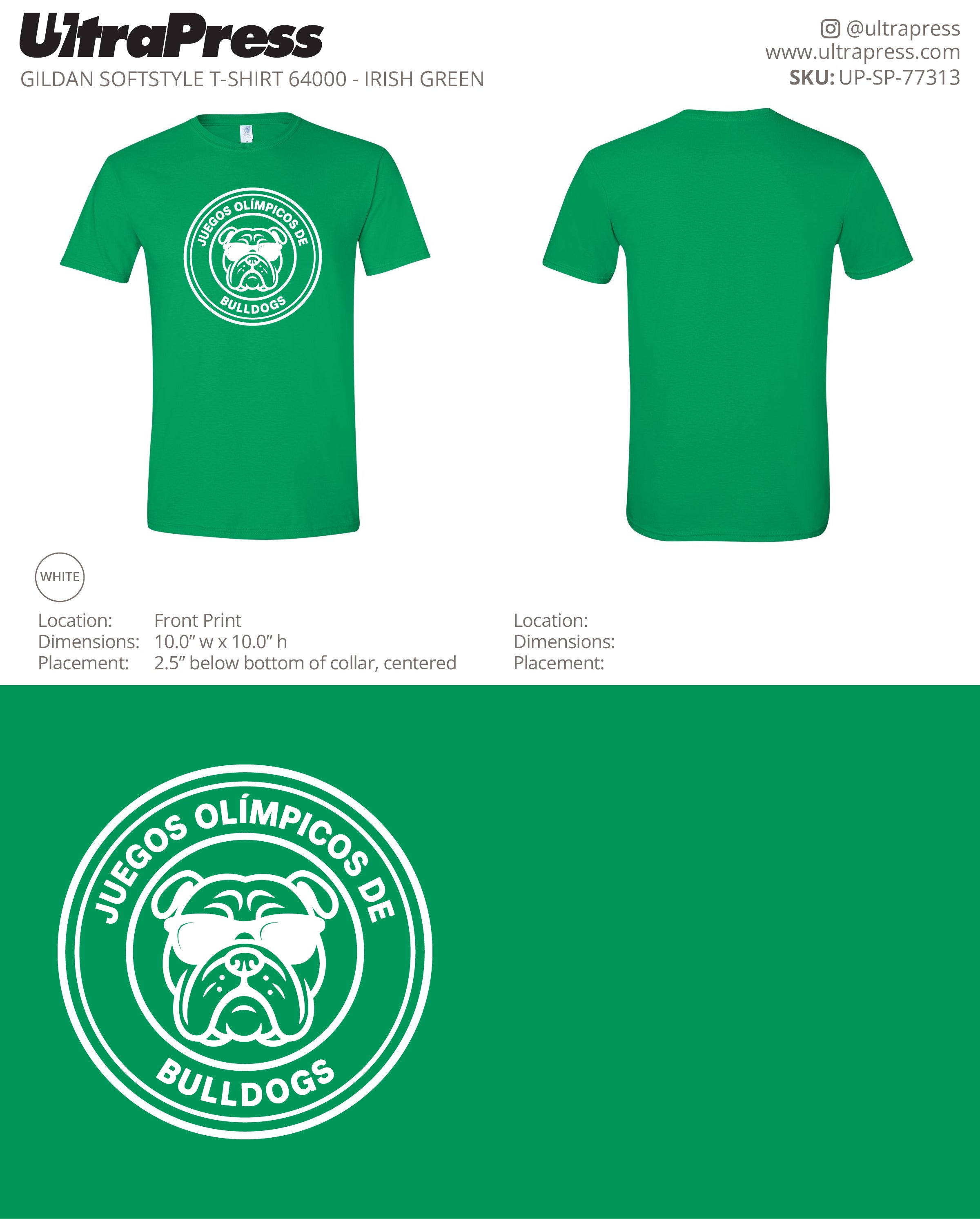 UP-SP-77313 Bulldogs - Kellie Hagewen 100 Min Qty (Bulk)