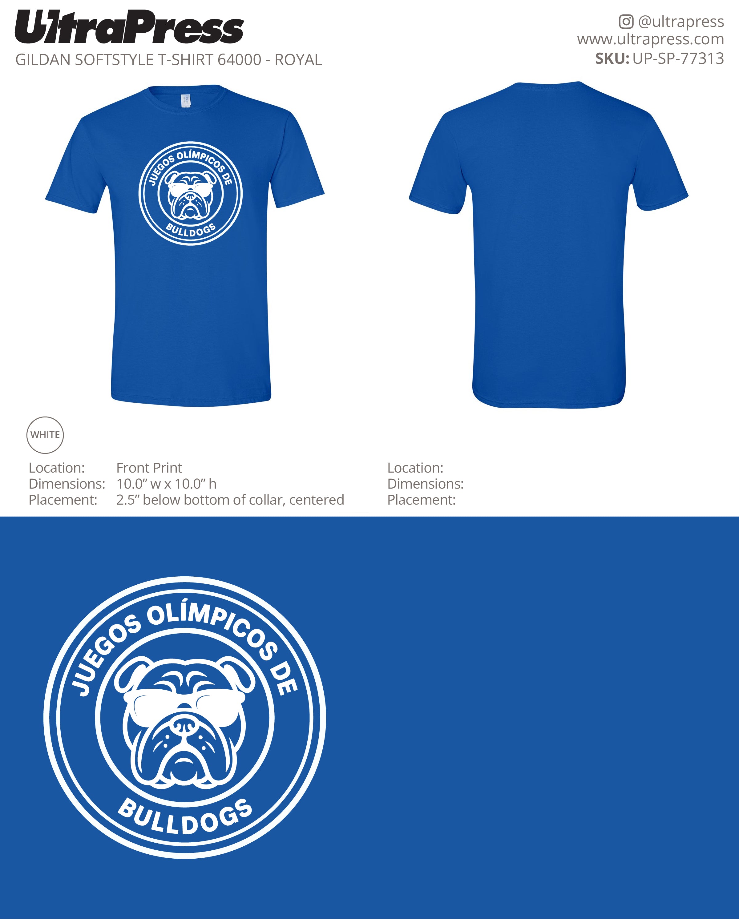 UP-SP-77313 Bulldogs - Kellie Hagewen 100 Min Qty (Bulk)