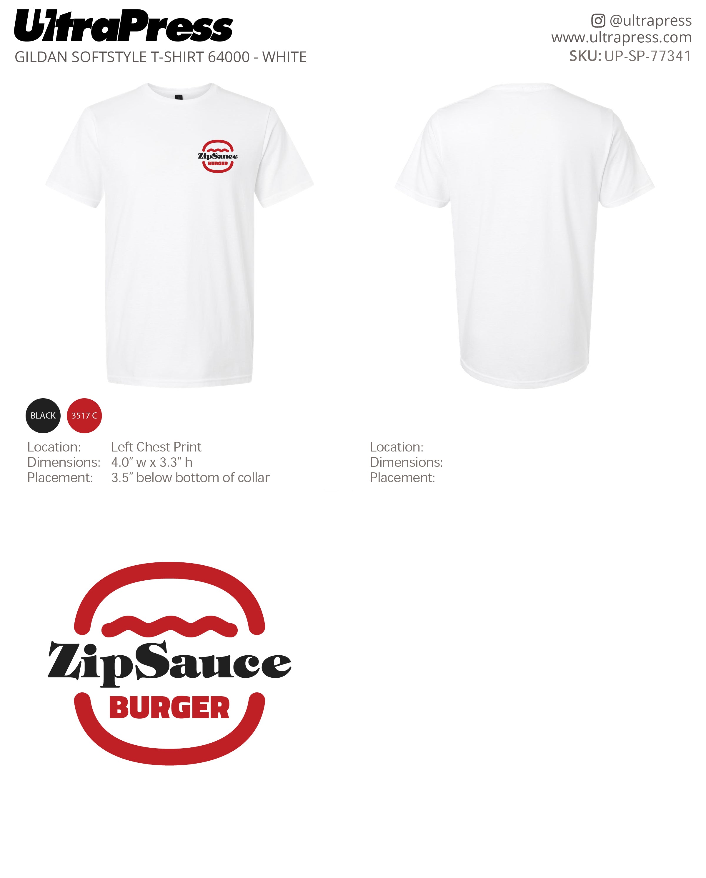 UP-SP-77341 ZipSauce Burger - Michael Esshaki 100 Pieces Package (Bulk)