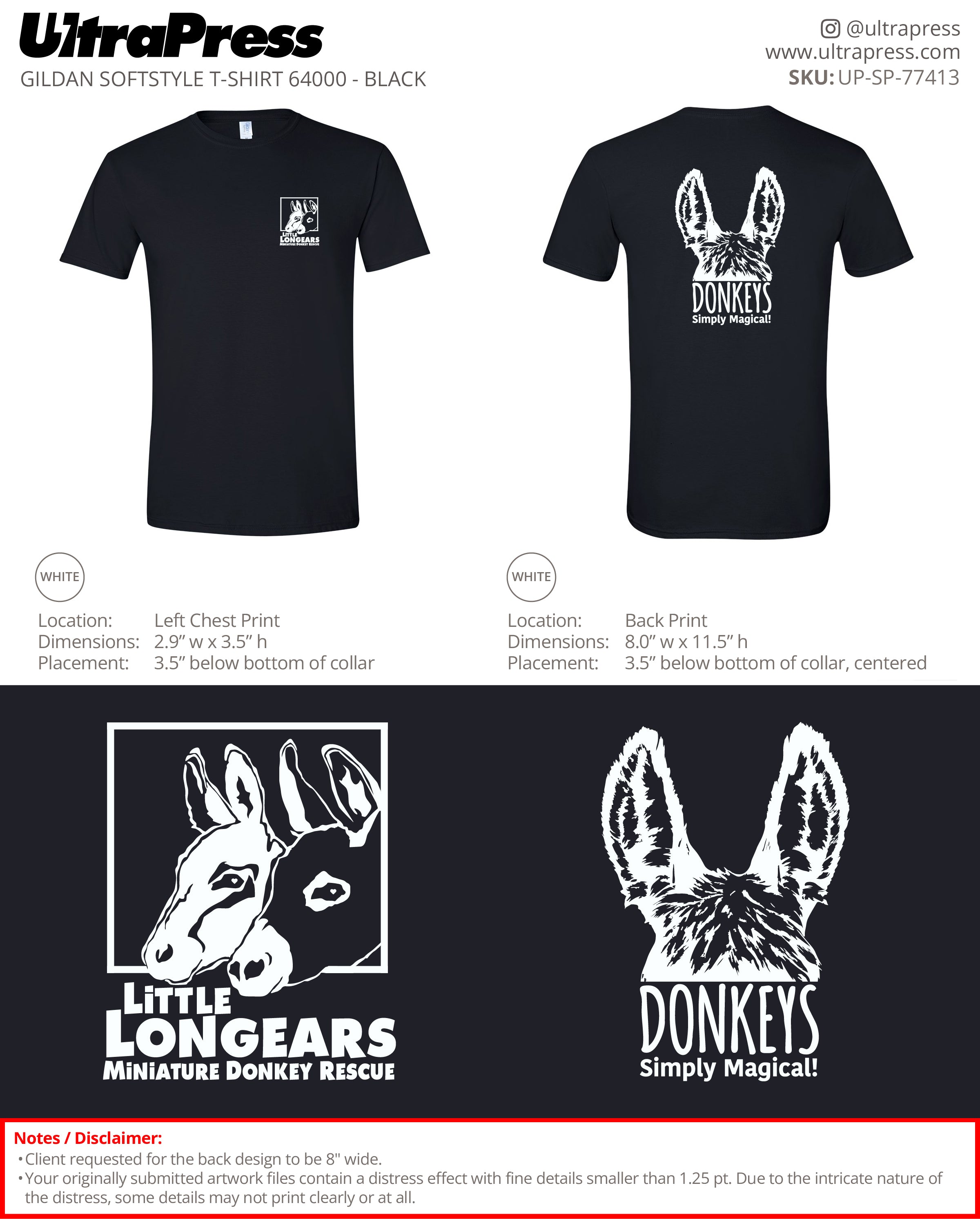 UP-SP-77413 Little Longears - Cheryl Pokorny 100 Pieces Package (Bulk)