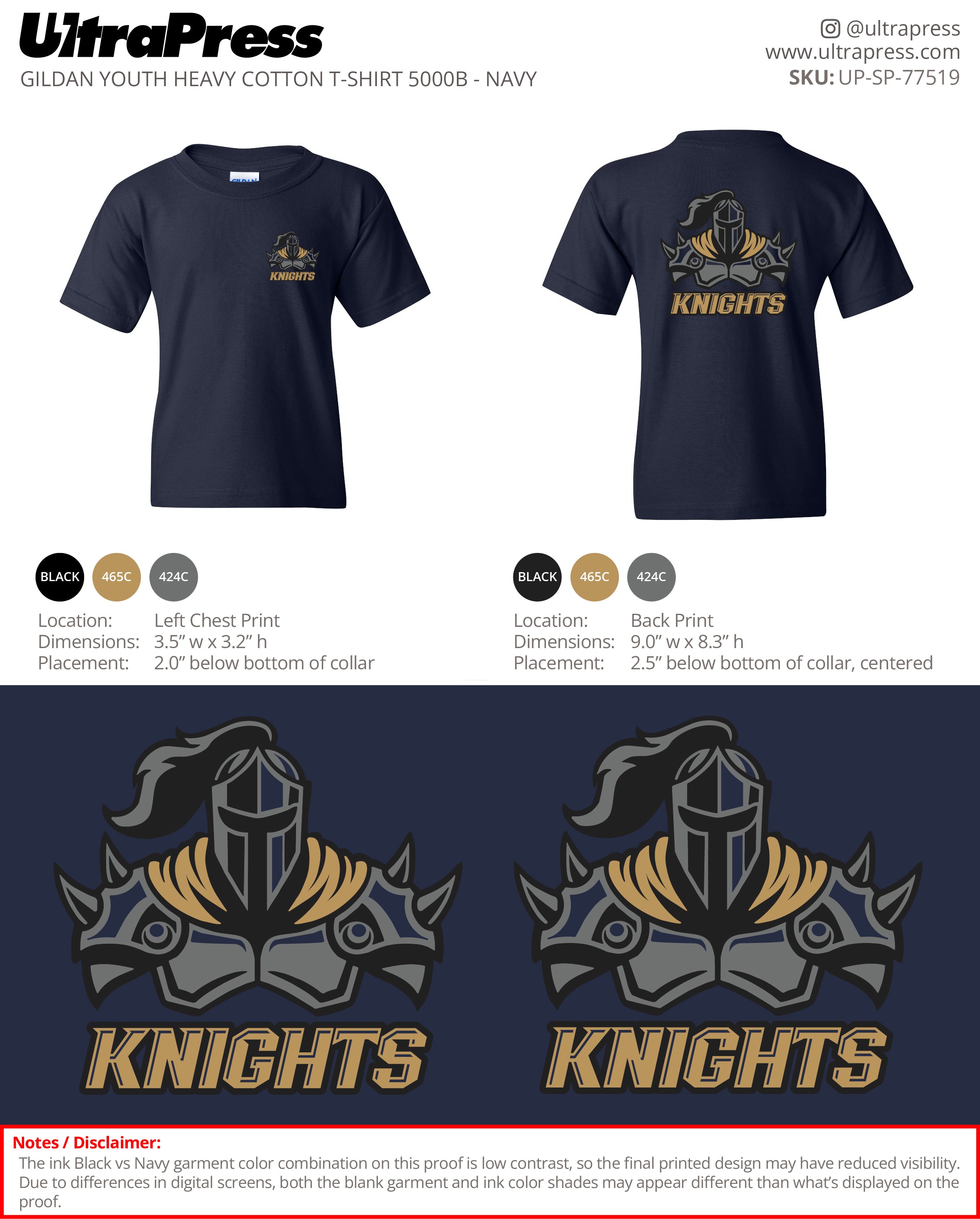 UP-SP-77519 Knights - Mark McLean 50 Pieces Package (Bulk)