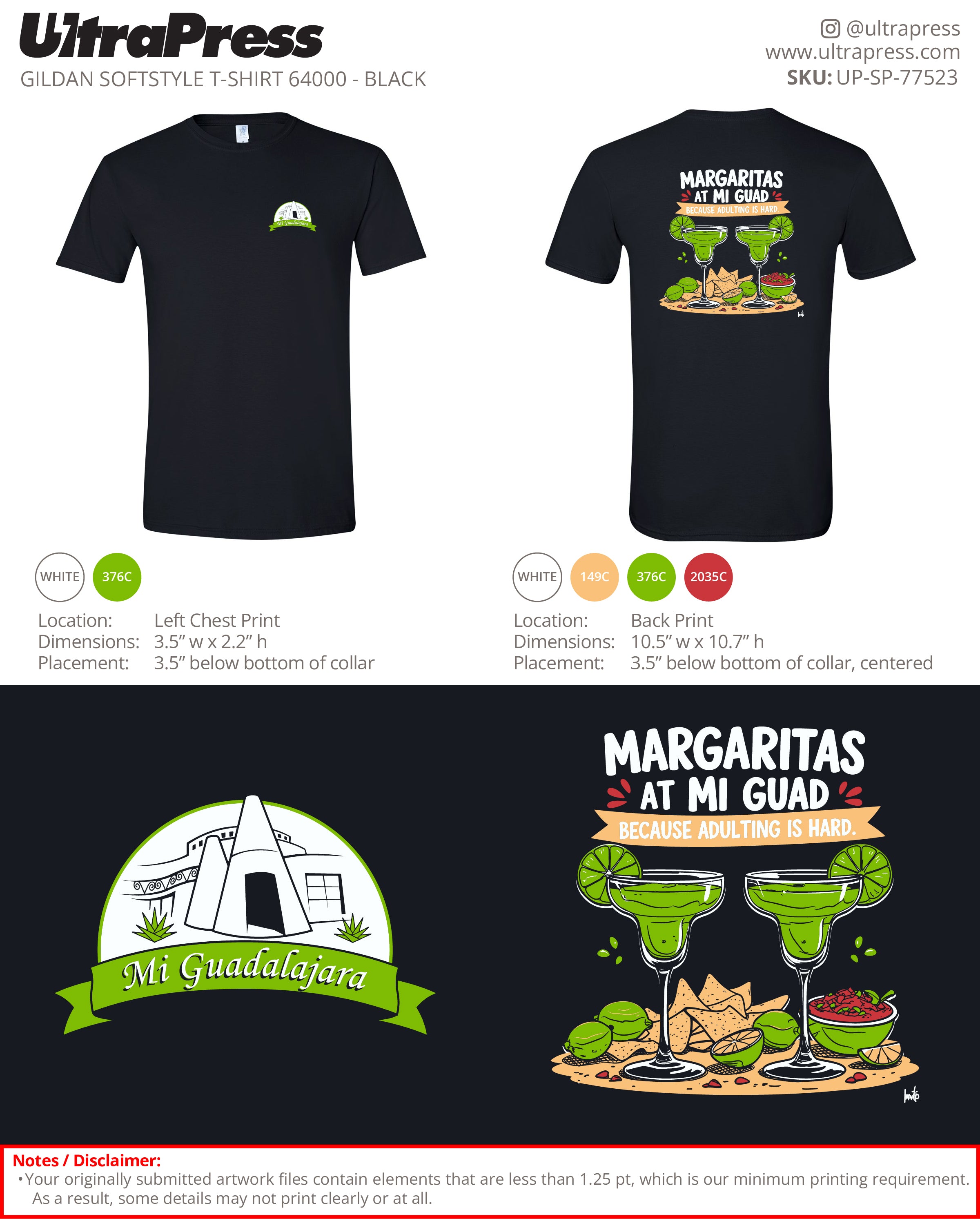 UP-SP-77523 Margaritas at Mi Guad - Mi Guadalajara 100 Min Qty (Bulk)