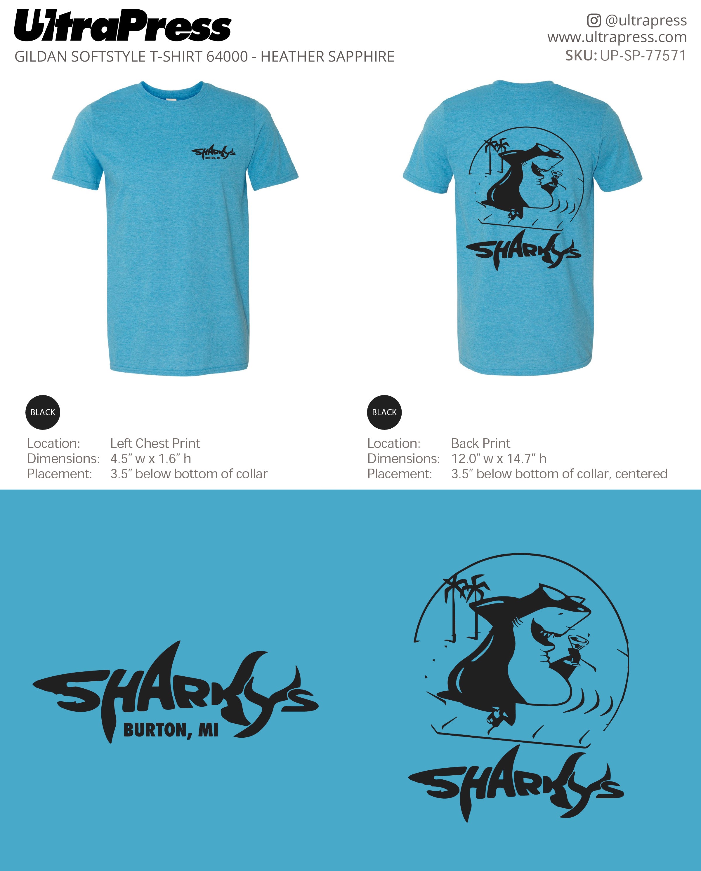 UP-SP-77571 Sharkys - Tiffany Drudi 100 Pieces Package (Bulk)