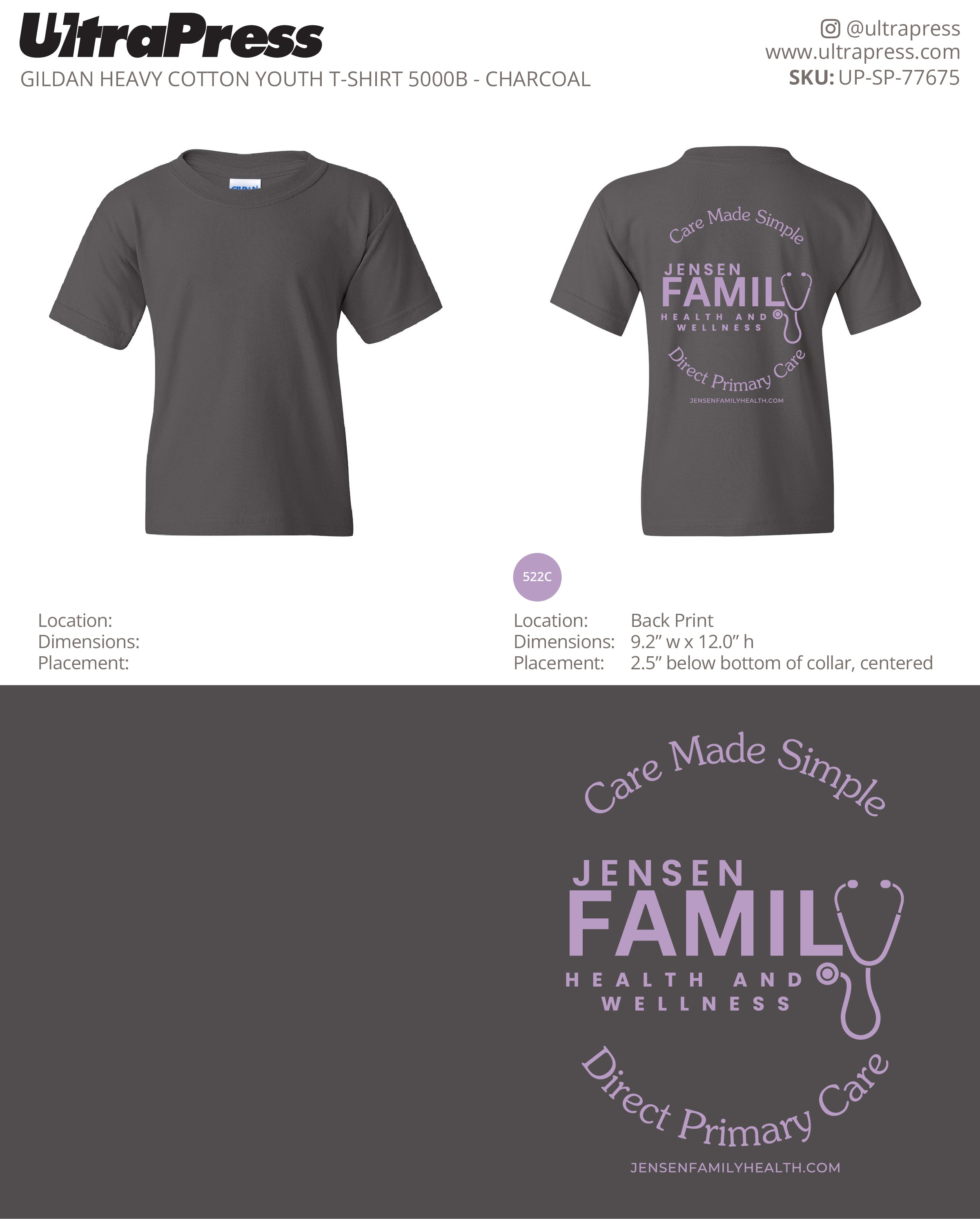 UP-SP-77675 Jensen Family Health and Wellness 100 Min Qty (Bulk)