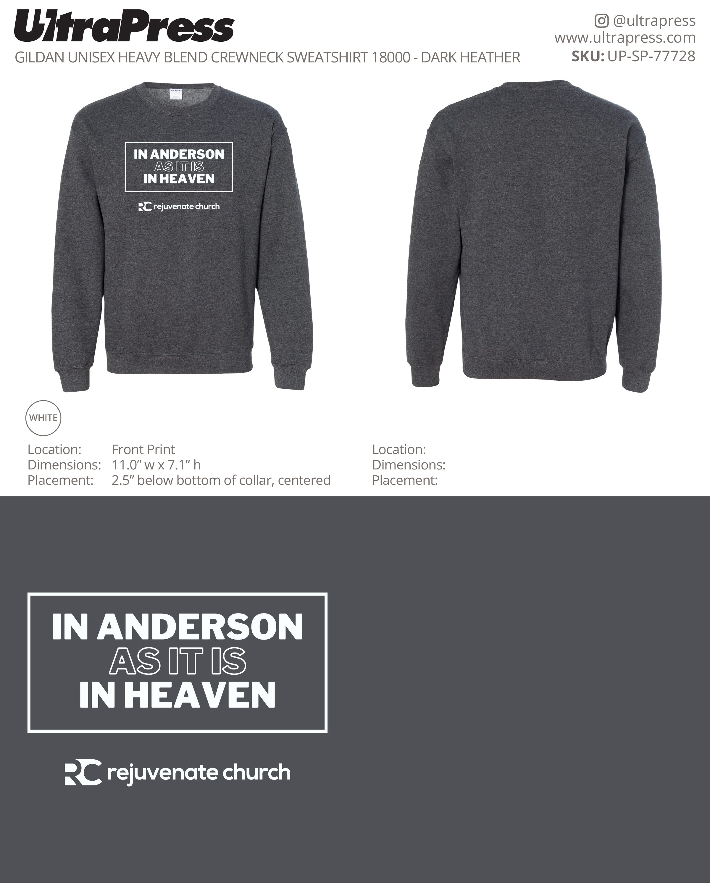 UP-SP-77728 In Anderson As It Is In Heaven - Jason Wilson 50 Min Qty (Bulk)