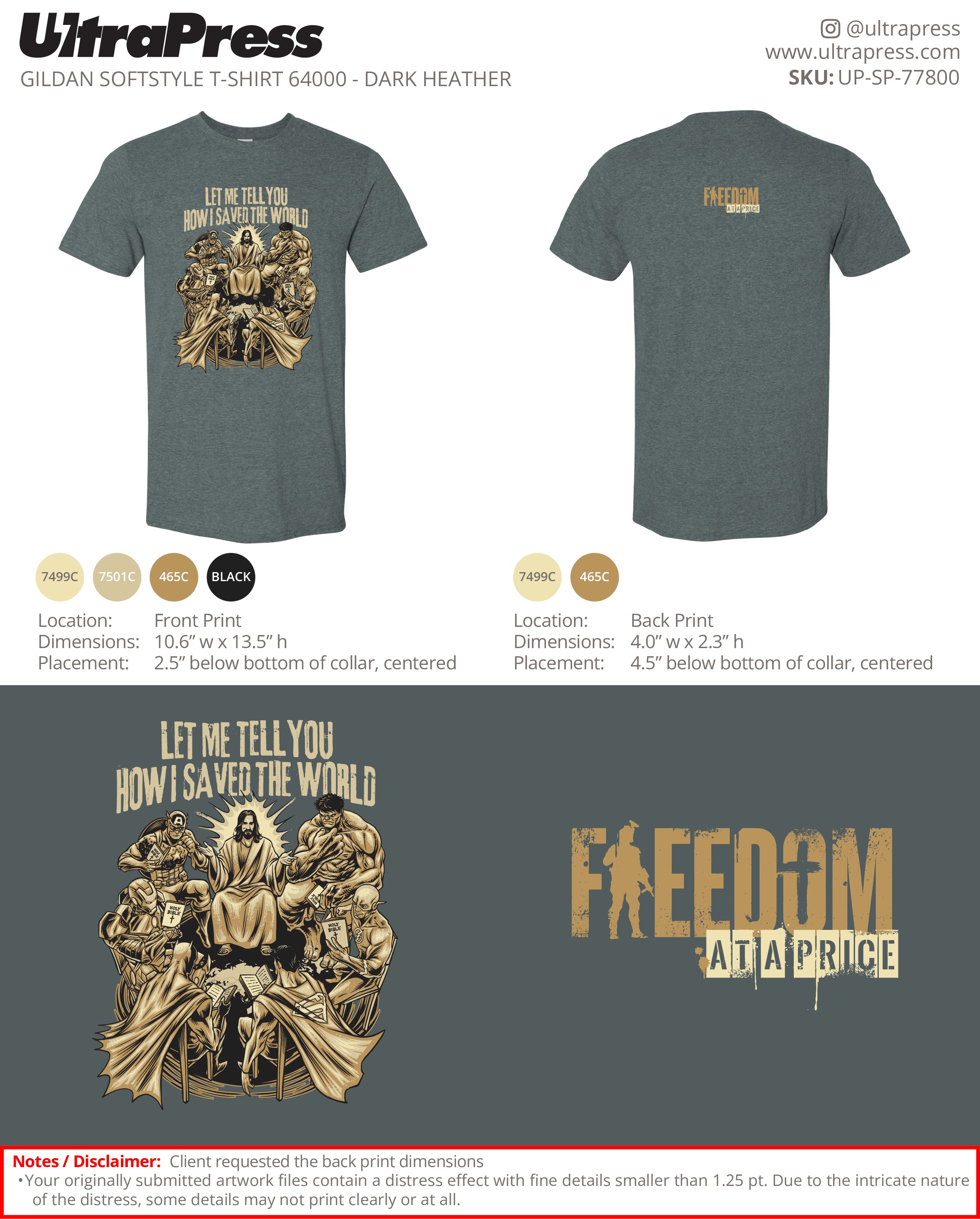 UP-SP-77800 Freedom At A Price - Benjamin Hutchins 100 Min Qty (Bulk)