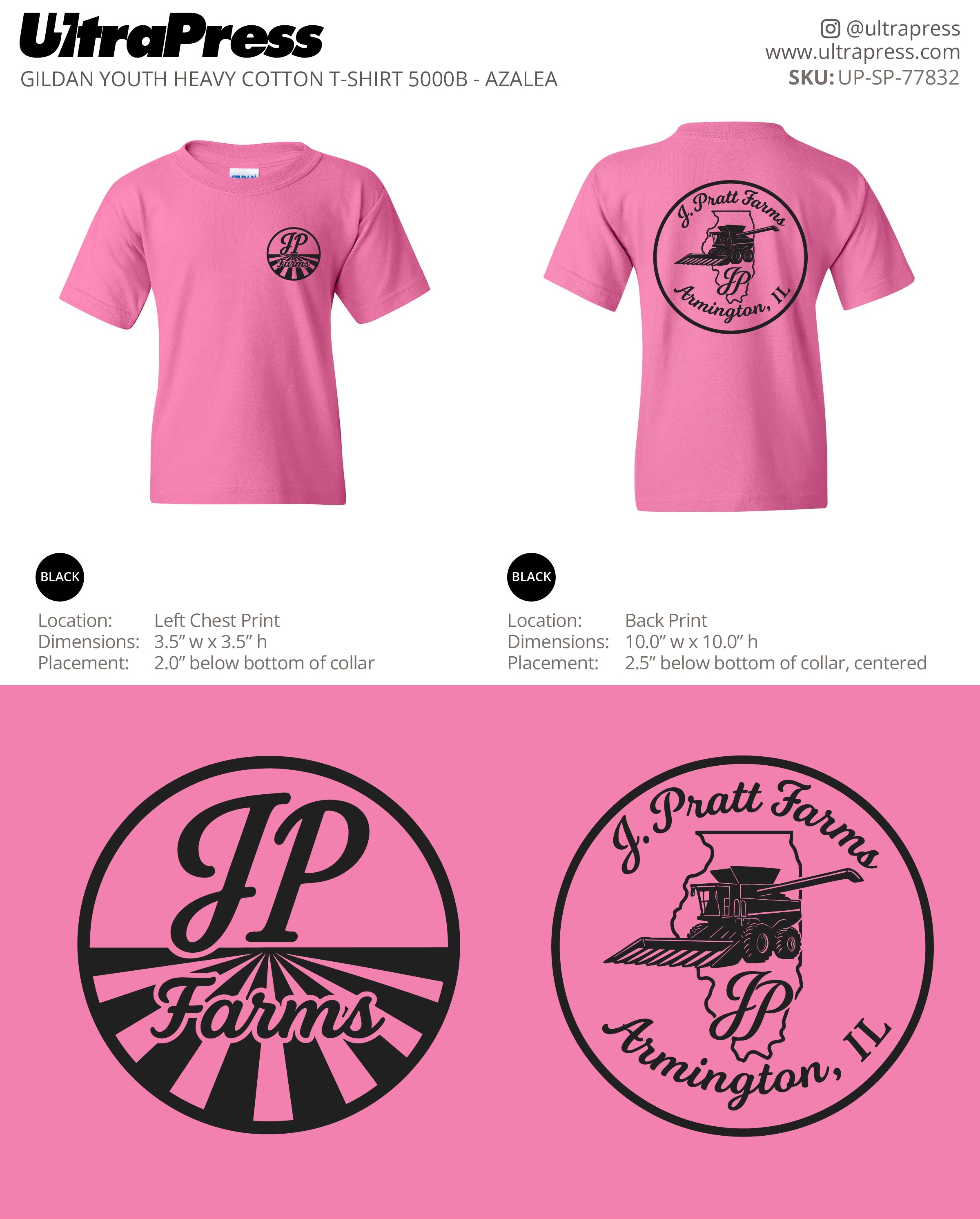 UP-SP-77832 JP Farms - Jed Pratt 100 Pieces Package (Bulk)