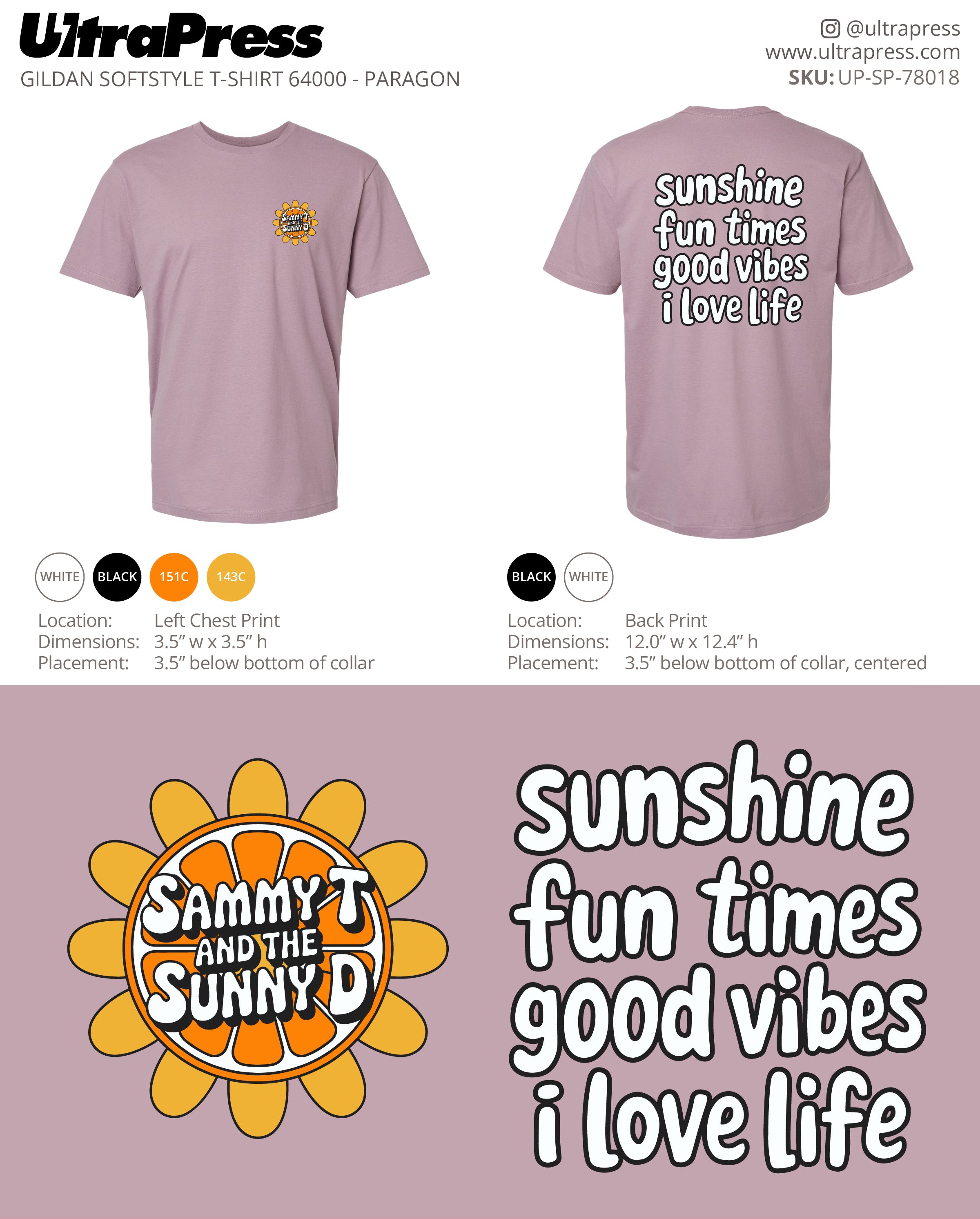 UP-SP-78018 Sammy T and the Sunny D - Sam Travis 100 Min Qty (Bulk)