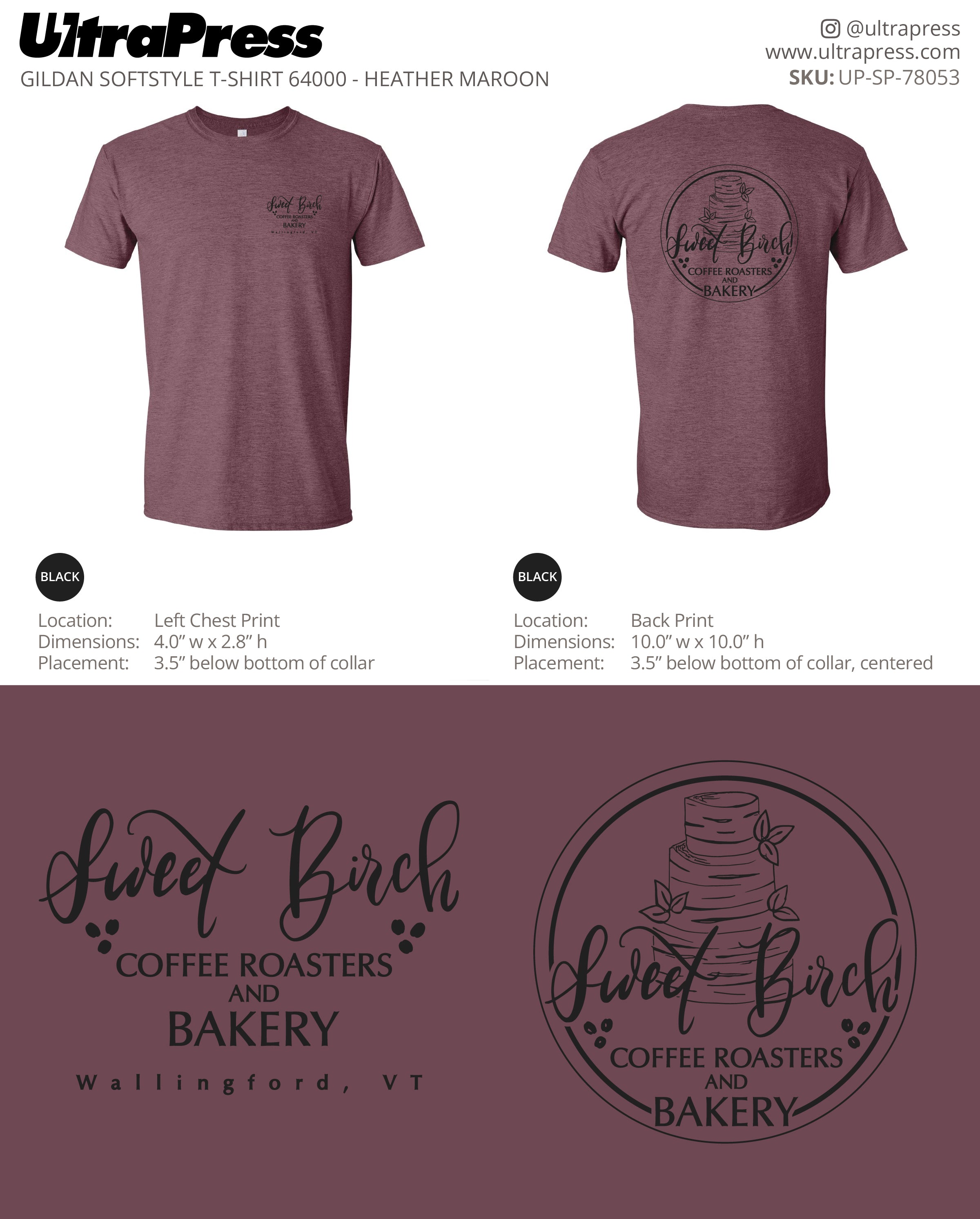 UP-SP-78053 Sweet Birch Coffee Roasters and Bakery - Chloe Gellenthien 100 Min Qty (Bulk)